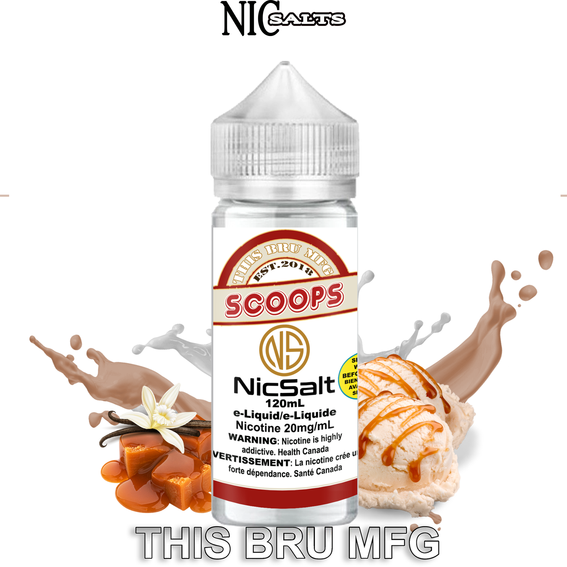 CUSTOM THIS BRU MFG SALT - SCOOPS 120ML