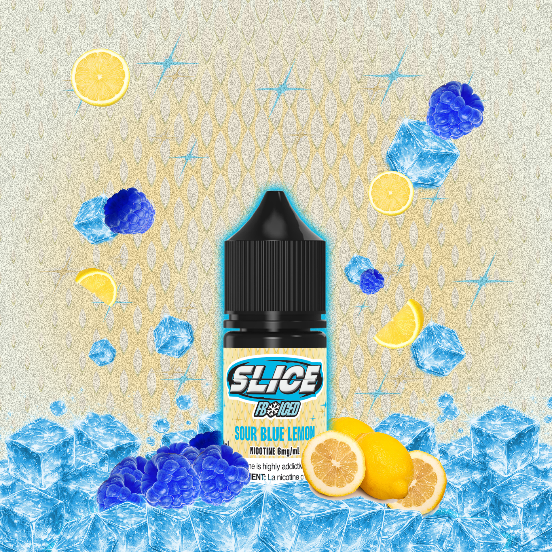 CUSTOM SLICE - SOUR BLUE LEMON (ICED)