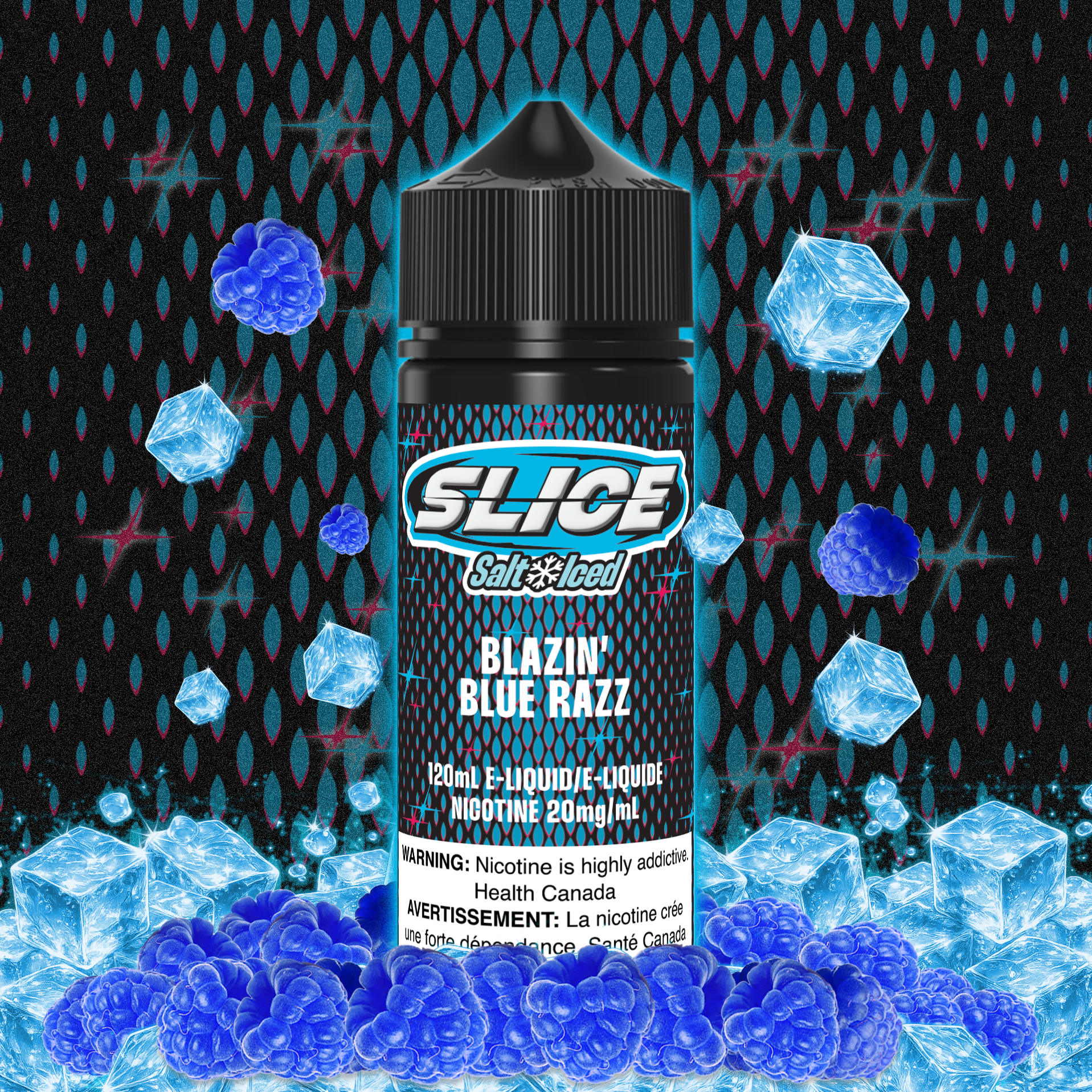CUSTOM SLICE SALT - BLAZIN' BLUE RAZZ