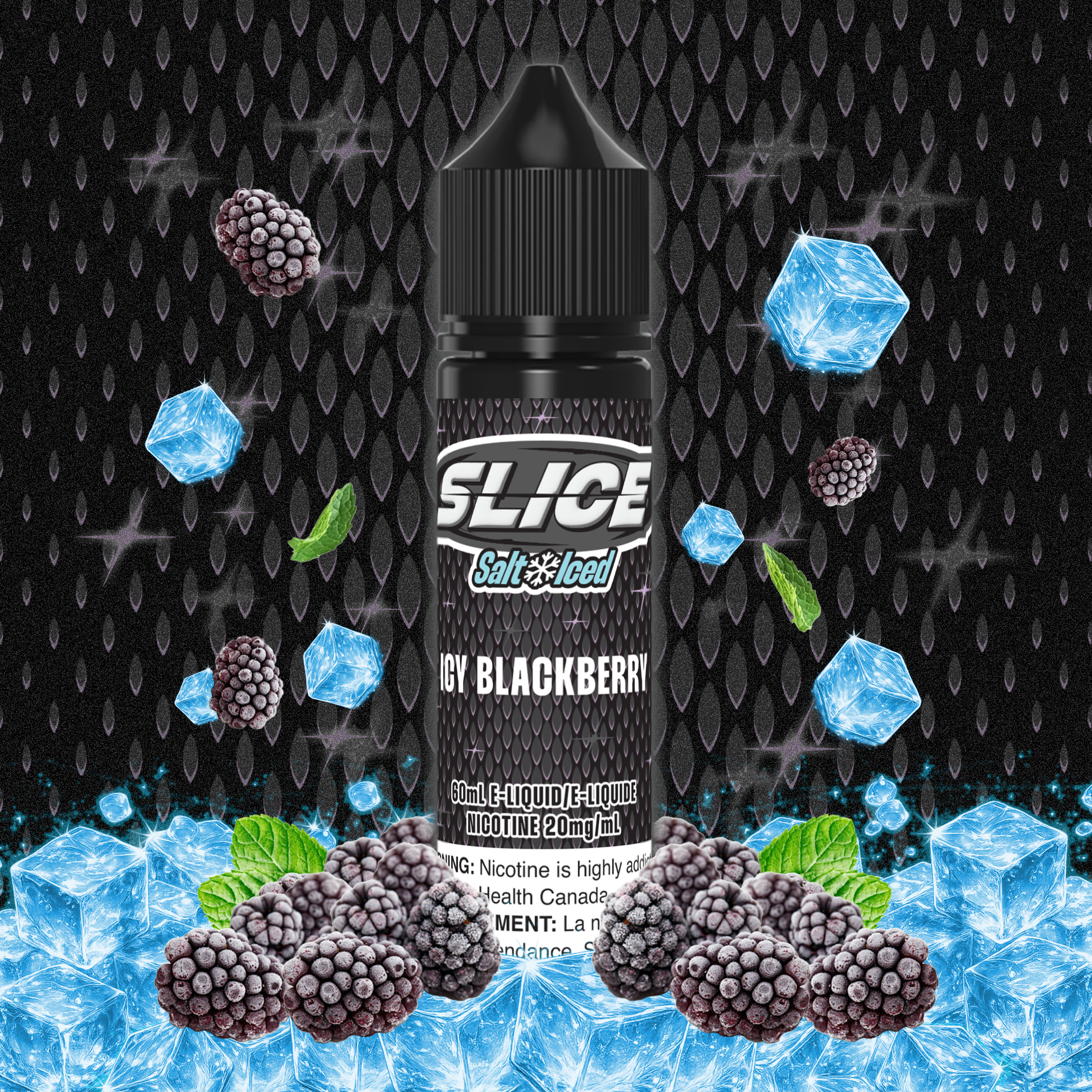 SLICE SALT - ICY BLACKBERRY (ICED)