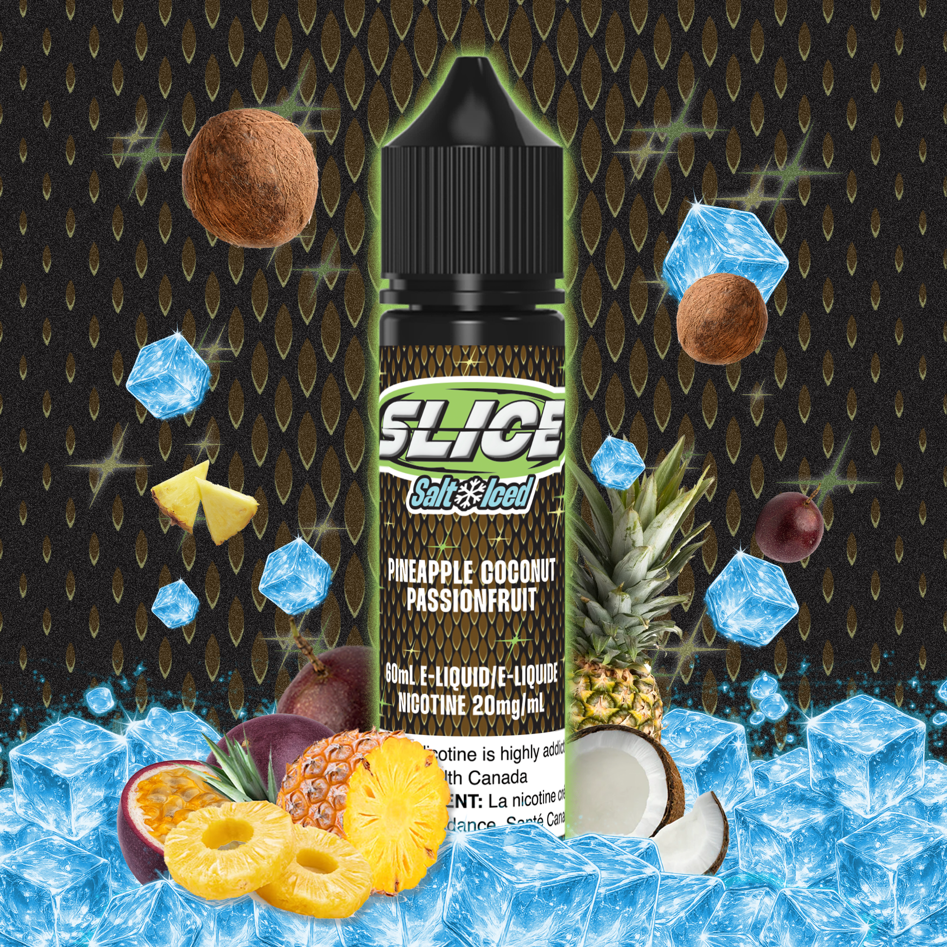 [BC/SK/NL/NS] SLICE SALT - PINEAPPLE COCONUT PASSIONFRUIT (ICED)