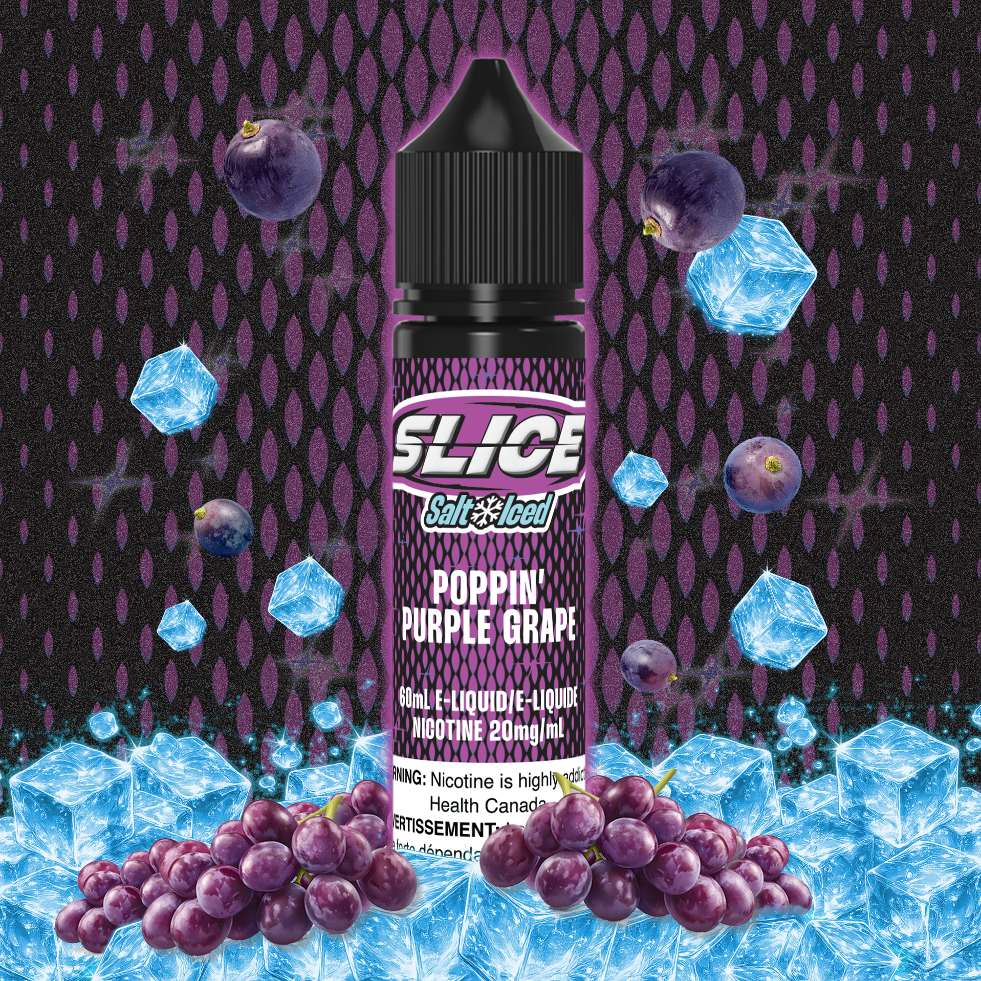 [BC/SK/NL/NS] SLICE SALT - POPPIN' PURPLE GRAPE (ICED)