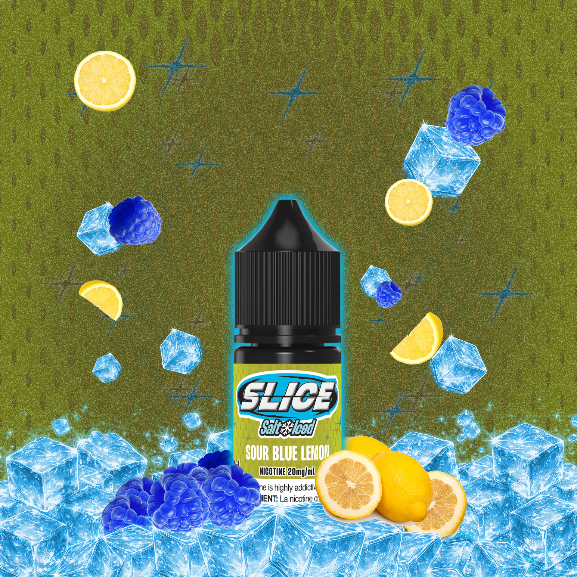 SLICE SALT - SOUR BLUE LEMON (ICED)