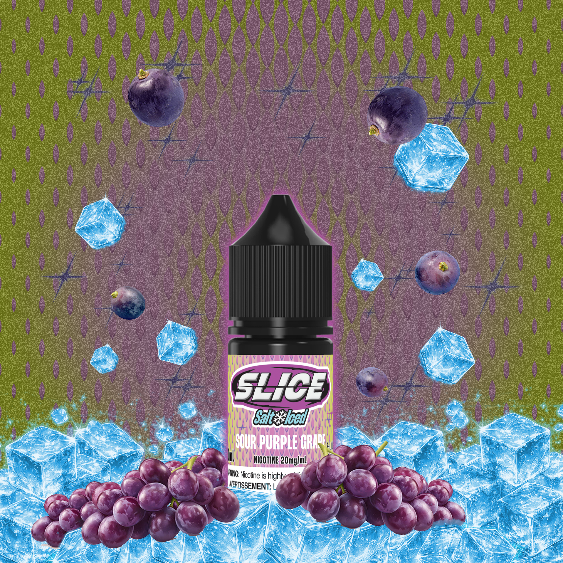 [BC/SK/NL] CUSTOM SLICE SALT - SOUR PURPLE GRAPE (ICED)