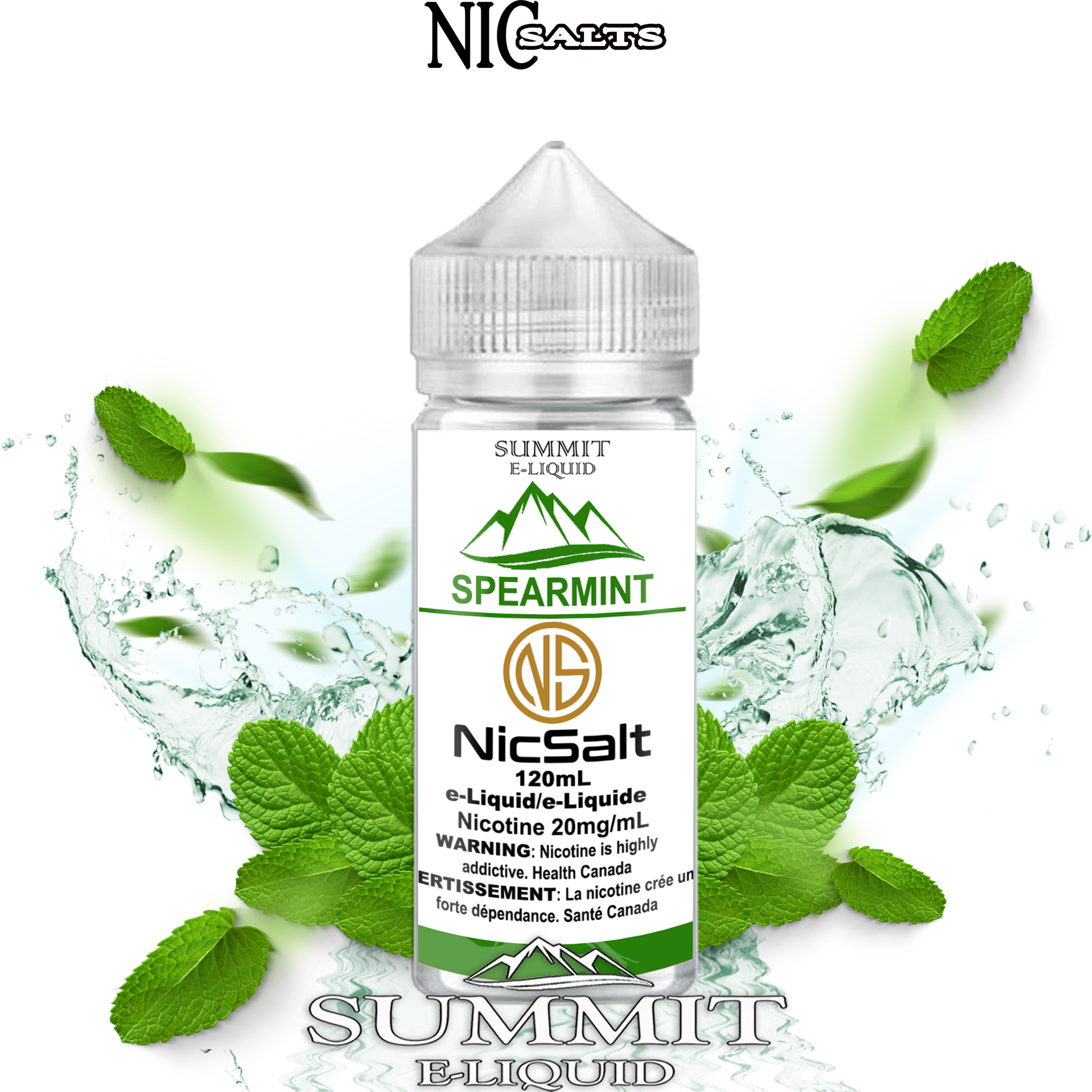 CUSTOM SUMMIT SALT - SPEARMINT 120ML