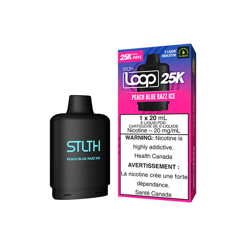 STLTH LOOP 25K POD PEACH BLUE RAZZ ICE 20MG