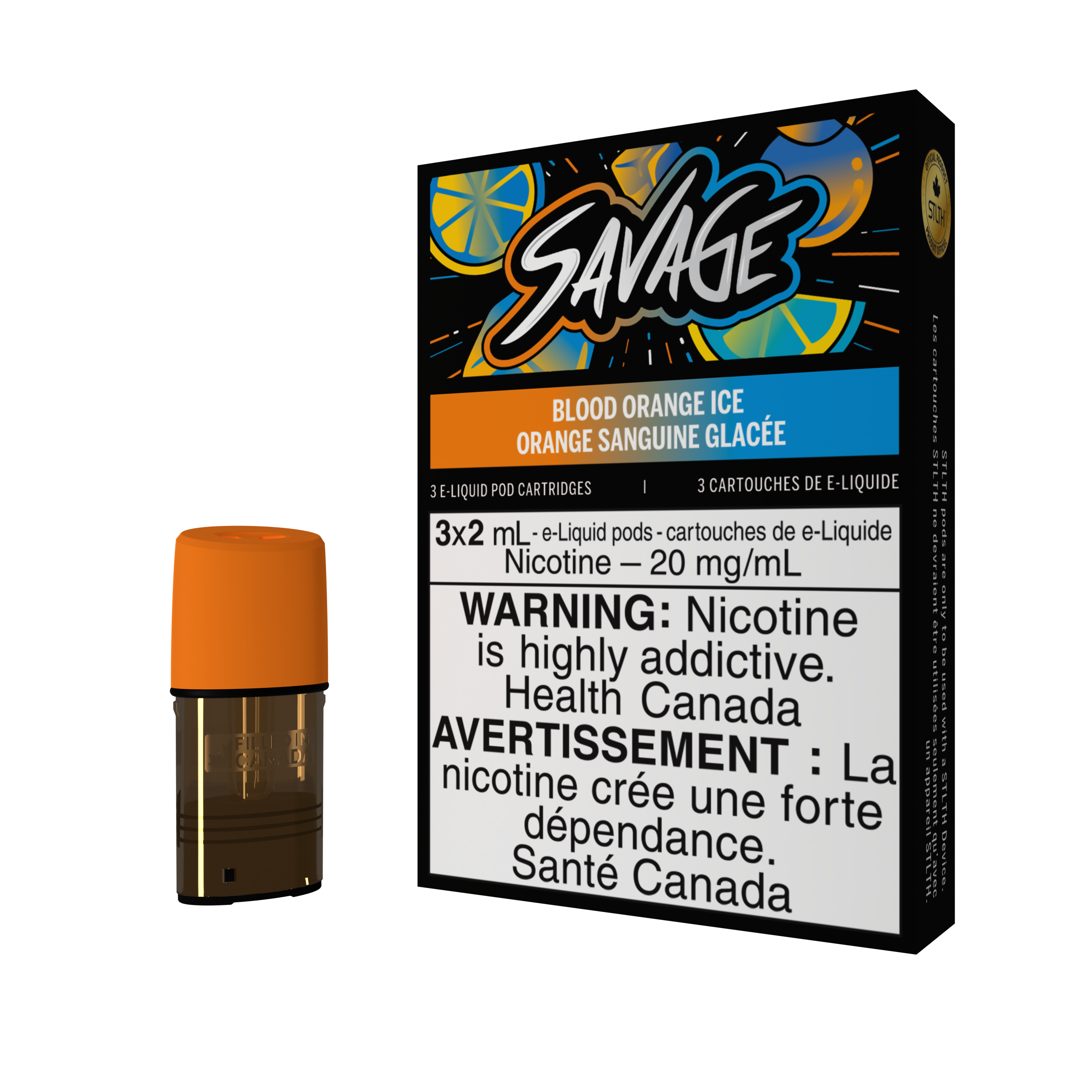 STLTH POD PACK SAVAGE - BLOOD ORANGE ICE