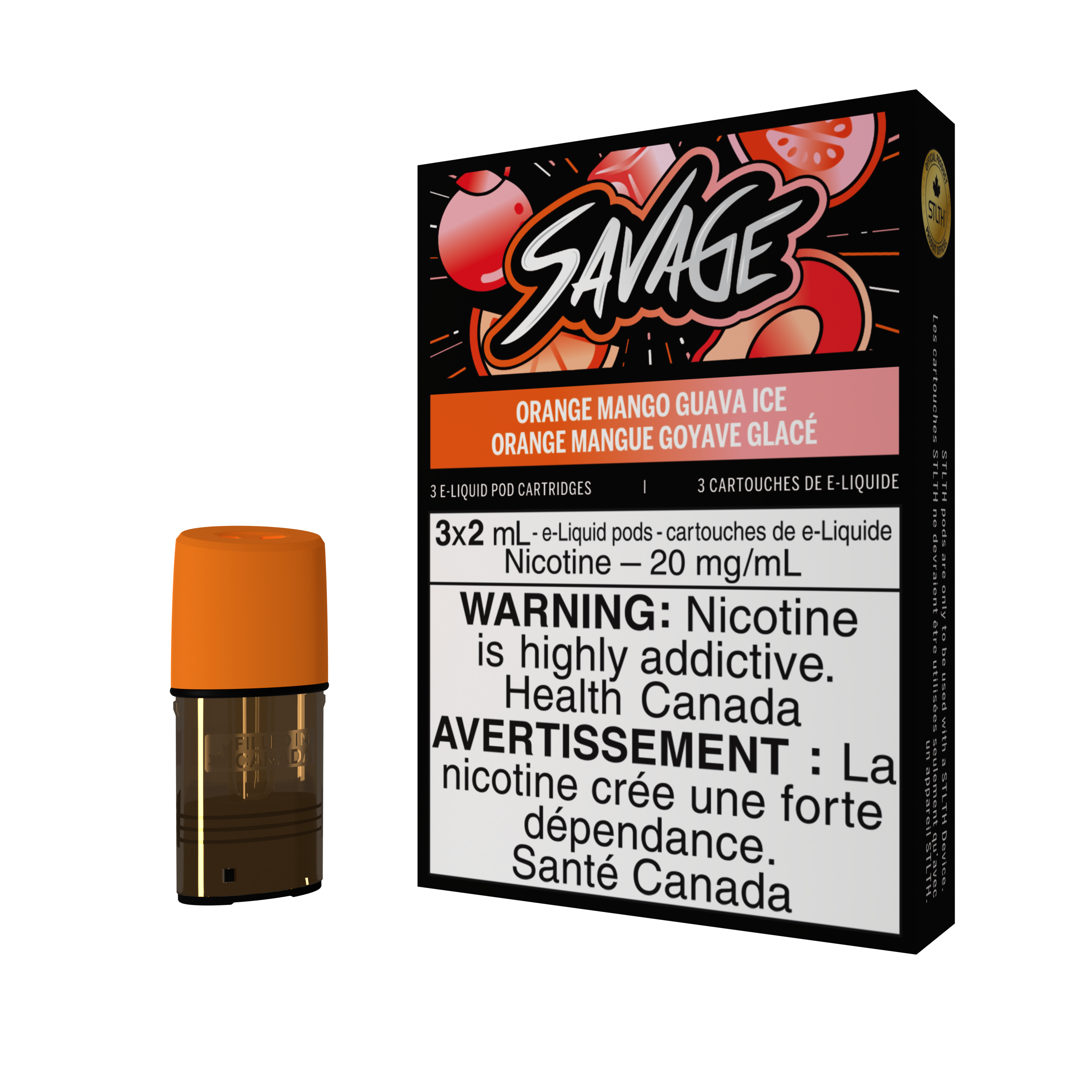 STLTH POD PACK SAVAGE - ORANGE MANGO GUAVA