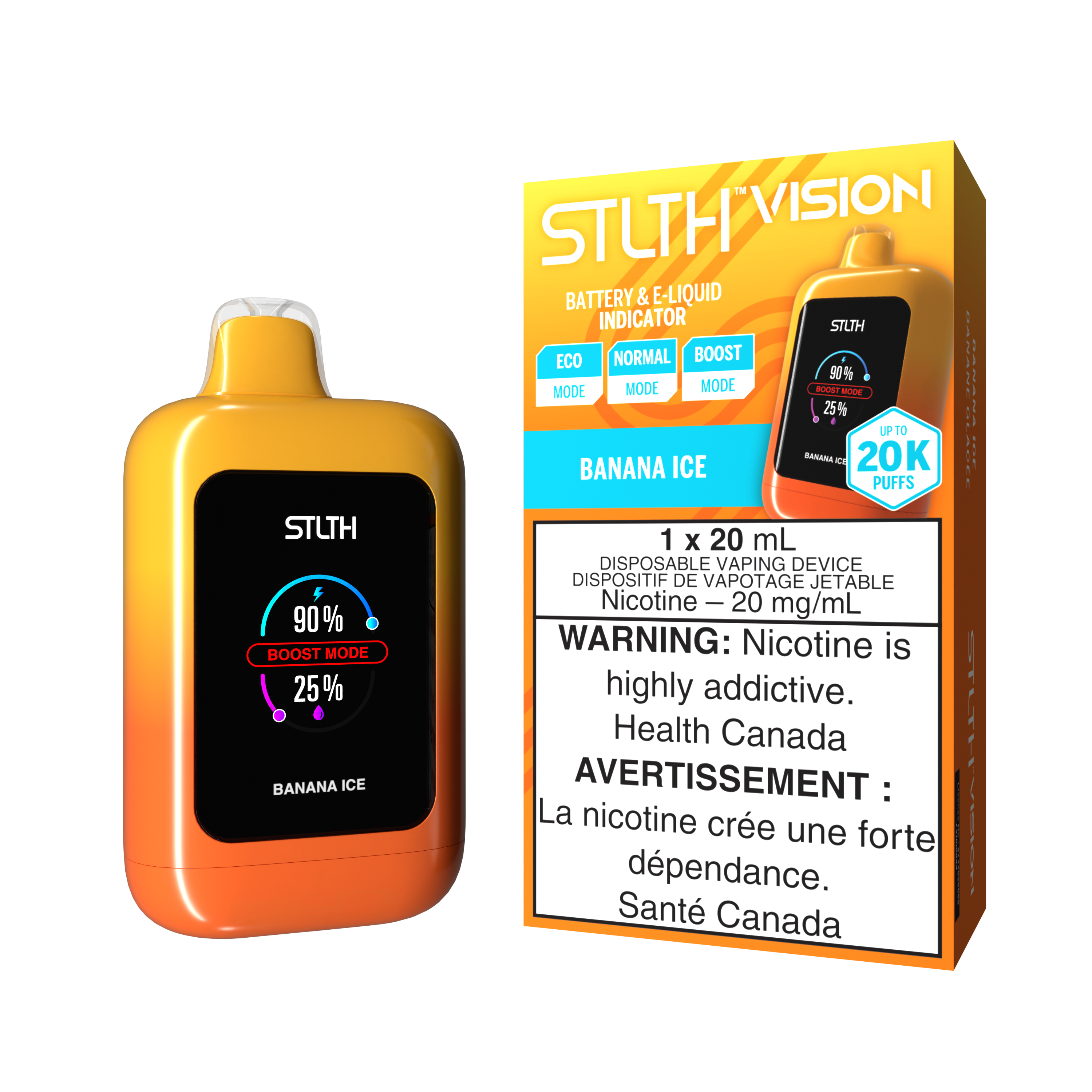 STLTH VISION 20K BANANA ICE 20MG