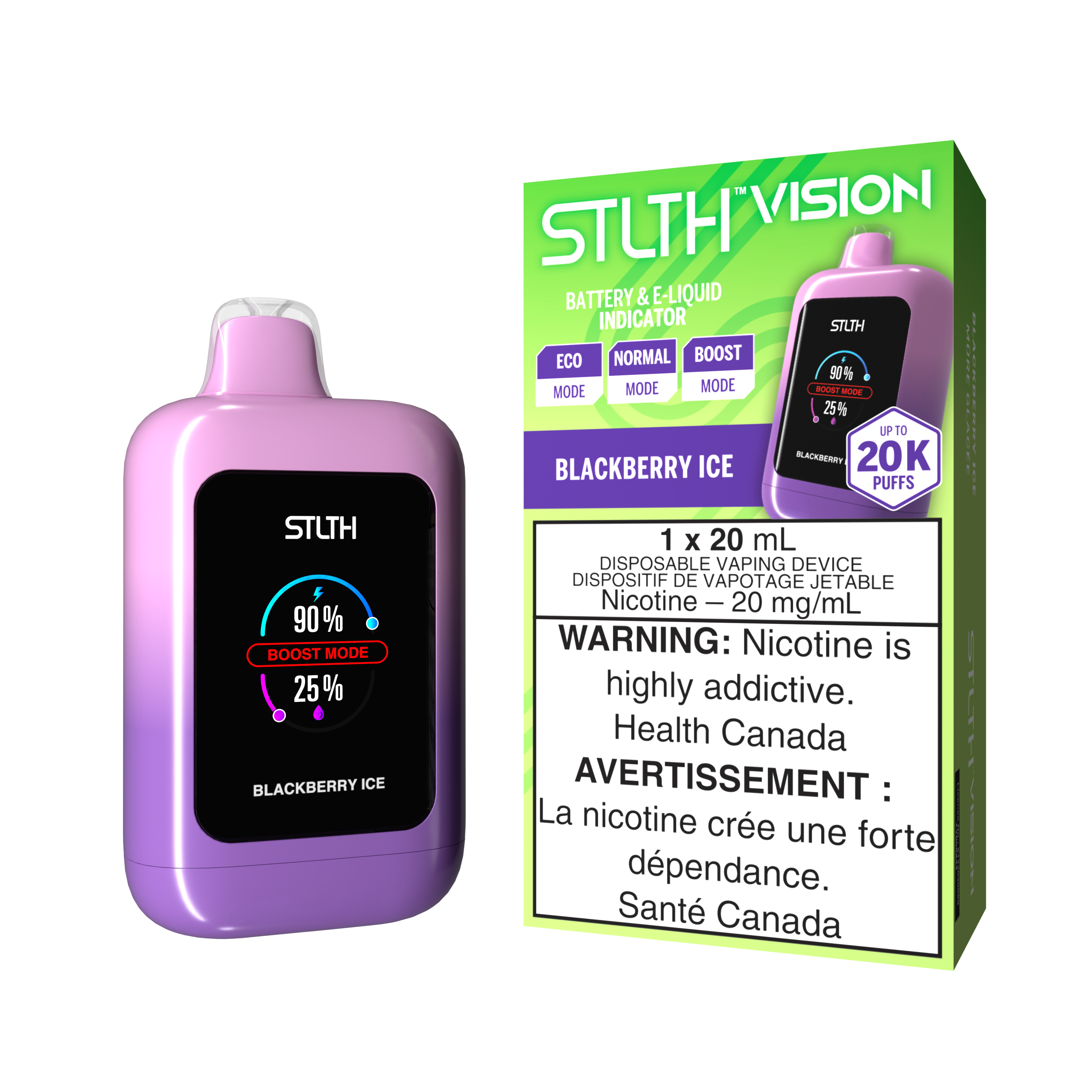 STLTH VISION 20K BLACKBERRY ICE 20MG