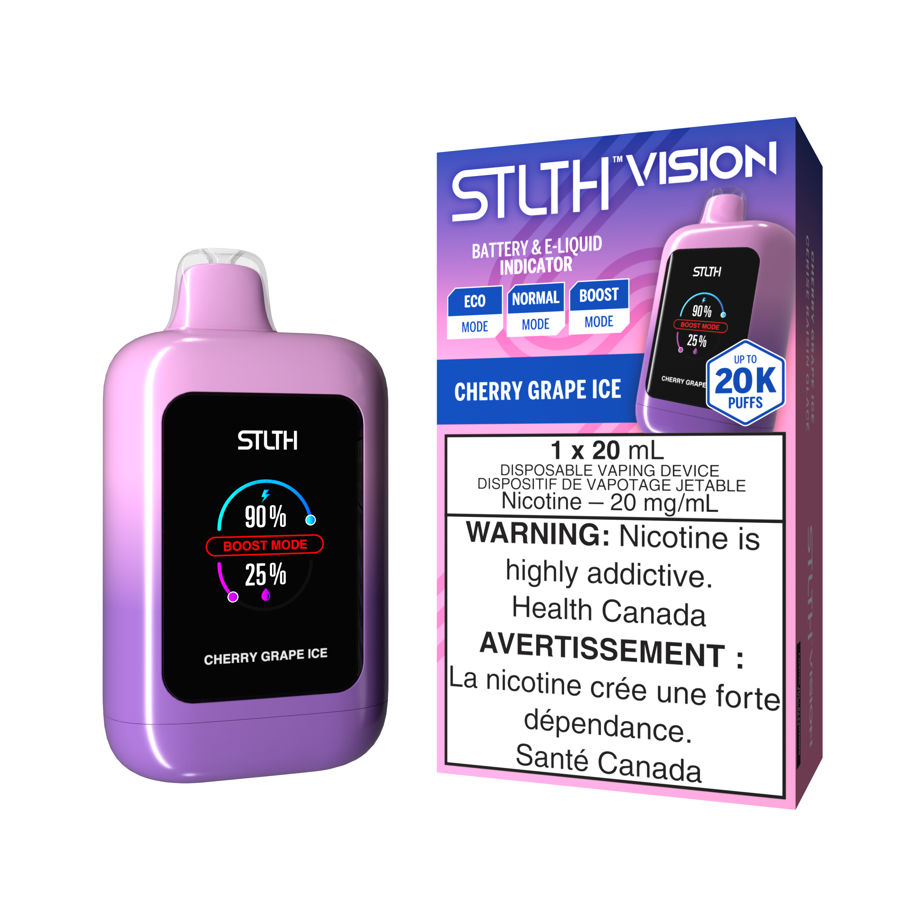 STLTH VISION 20K CHERRY GRAPE ICE 20MG