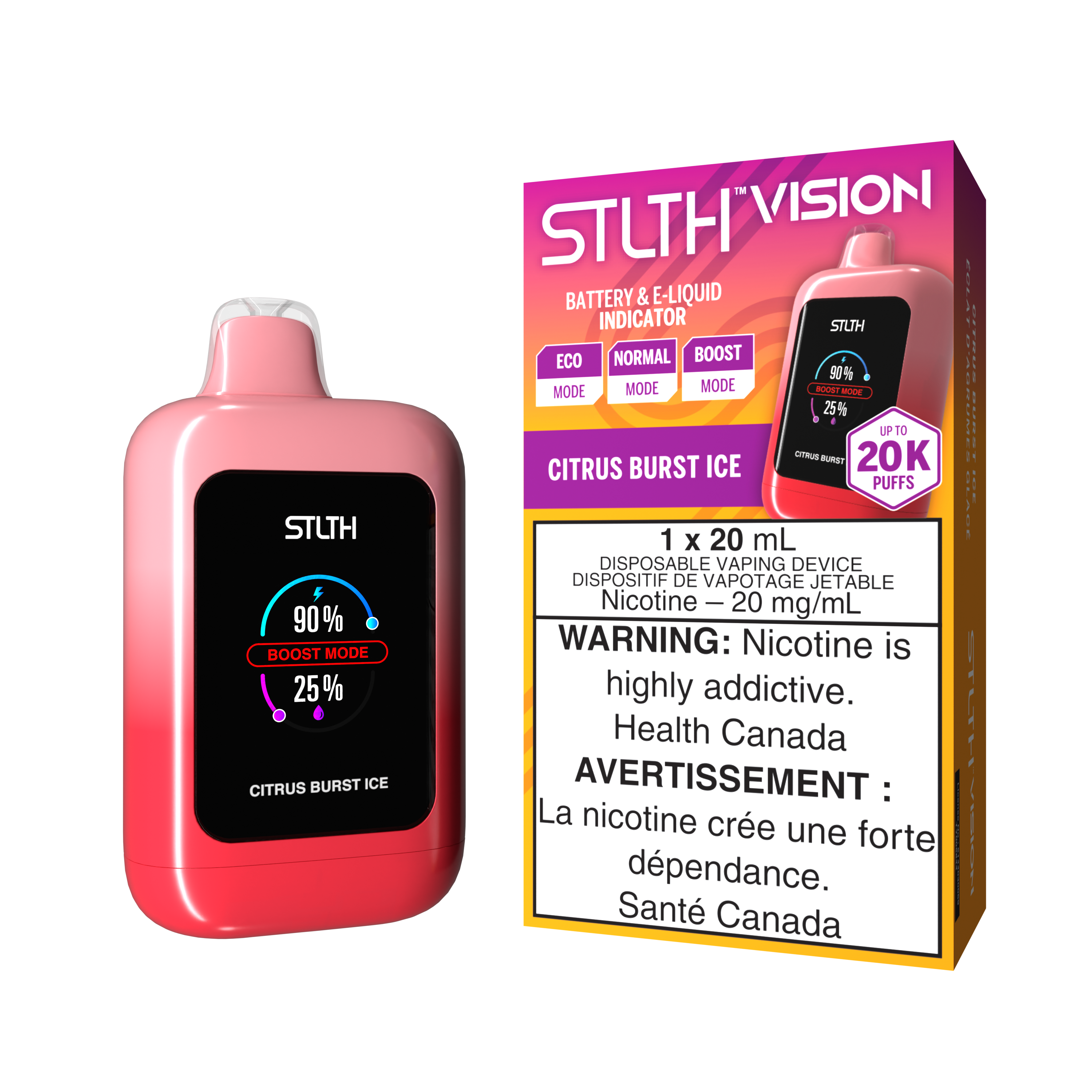 STLTH VISION 20K CITRUS BURST ICE 20MG