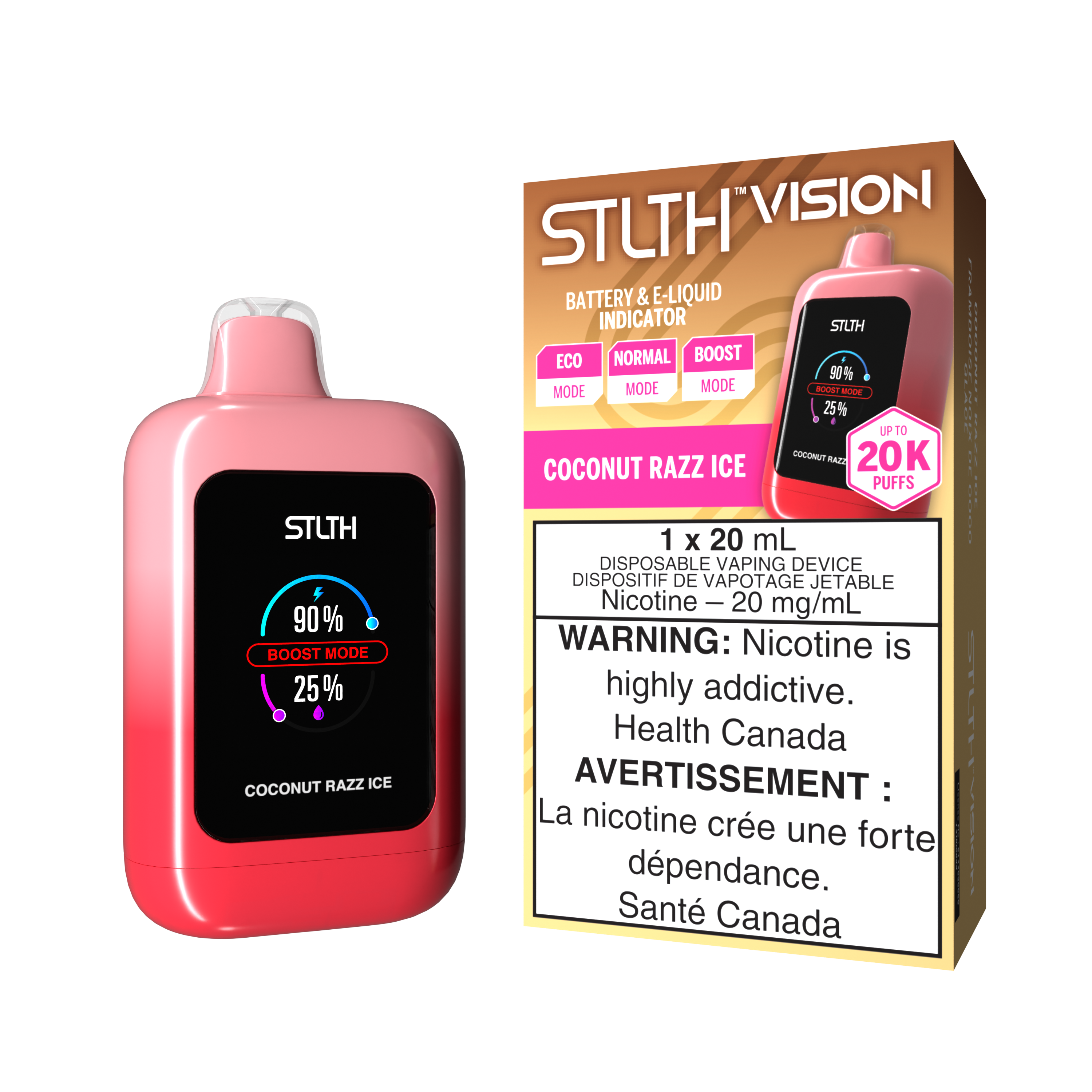 STLTH VISION 20K COCONUT RAZZ ICE 20MG