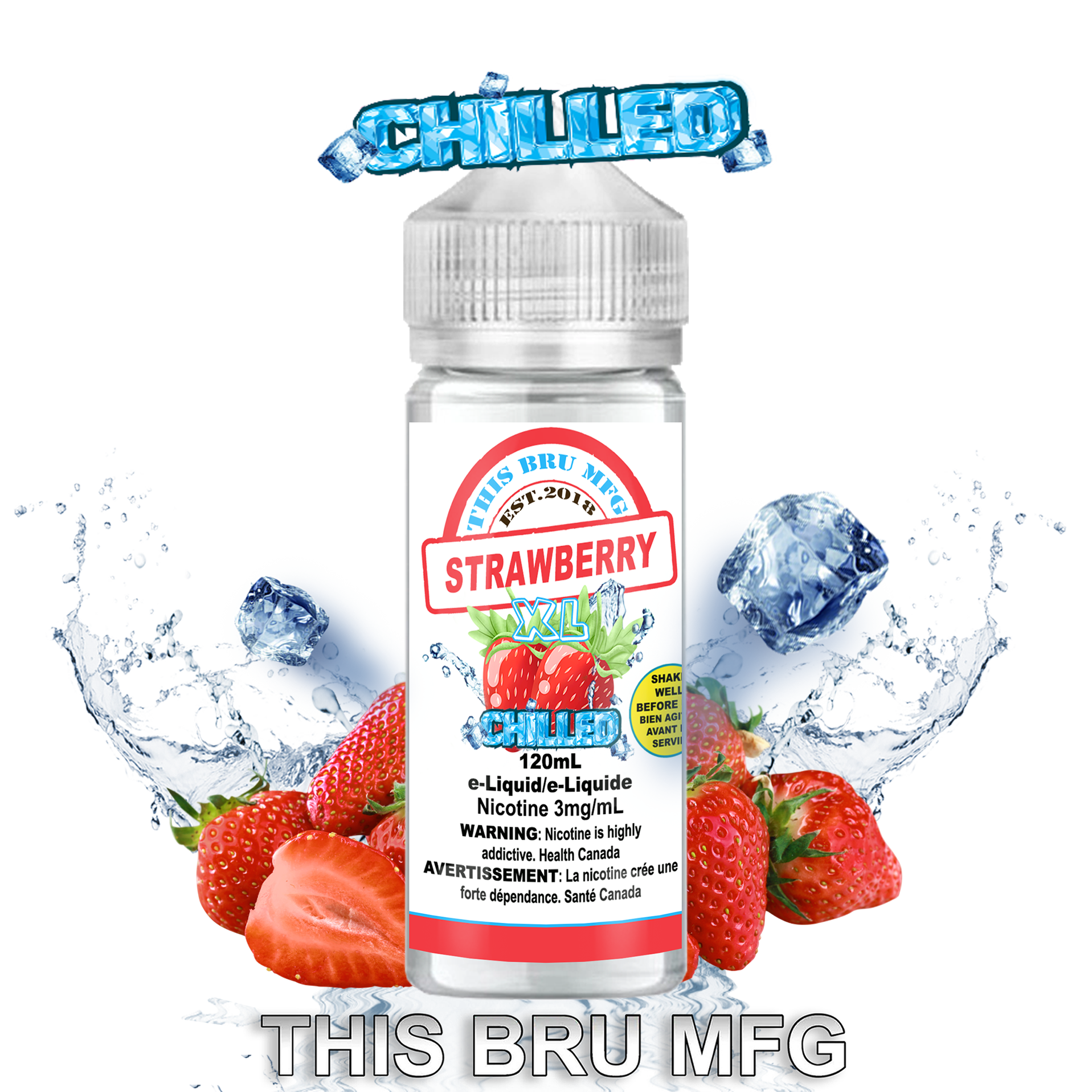 CUSTOM THIS BRU MFG - STRAWBERRY CHILLED 120ML