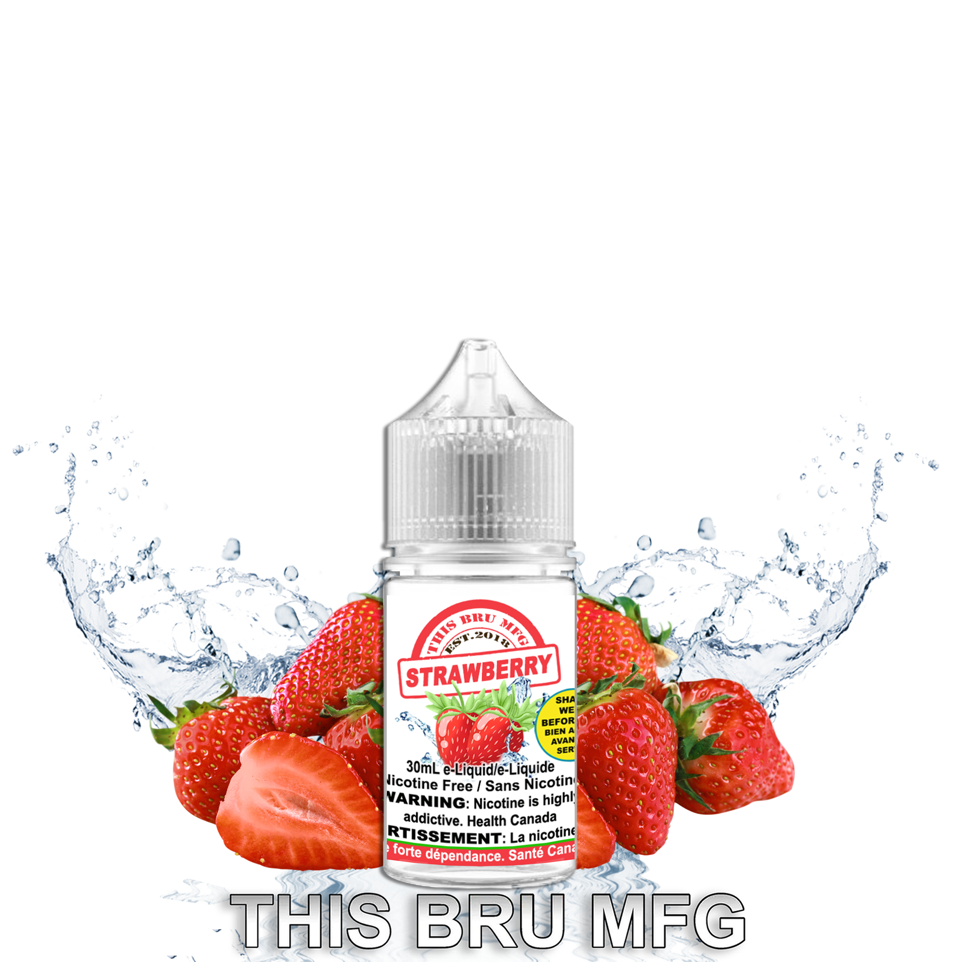 [BC/SK/NL/NS] CUSTOM THIS BRU MFG - STRAWBERRY 30ML