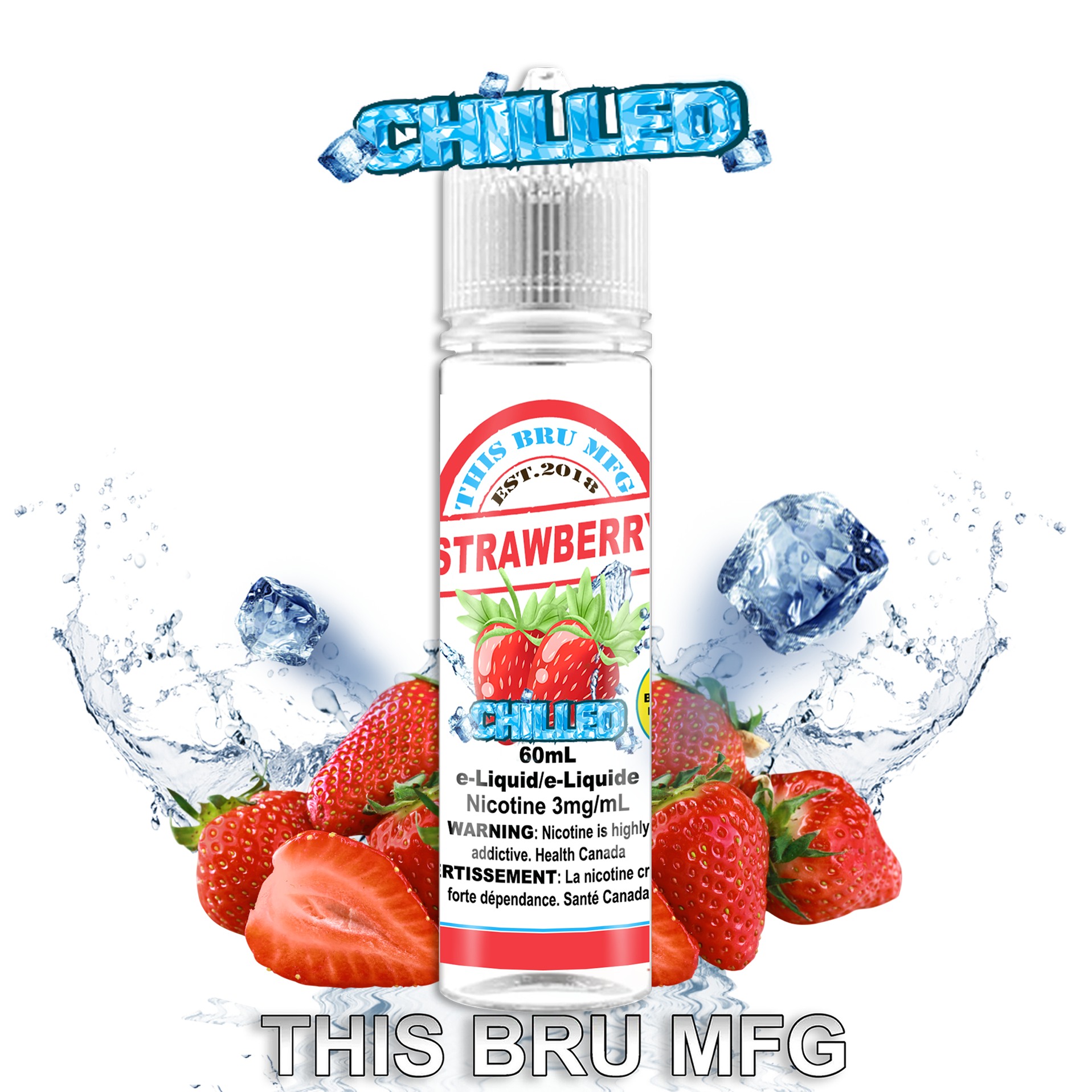 THIS BRU MFG - STRAWBERRY CHILLED 60ML