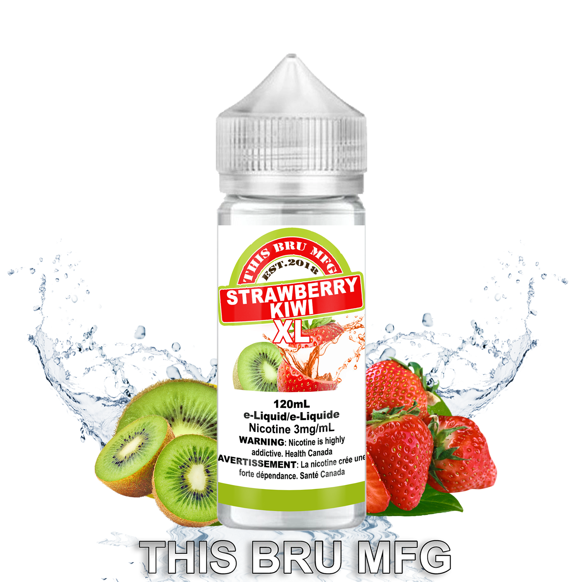 CUSTOM THIS BRU MFG - STRAWBERRY KIWI 120ML