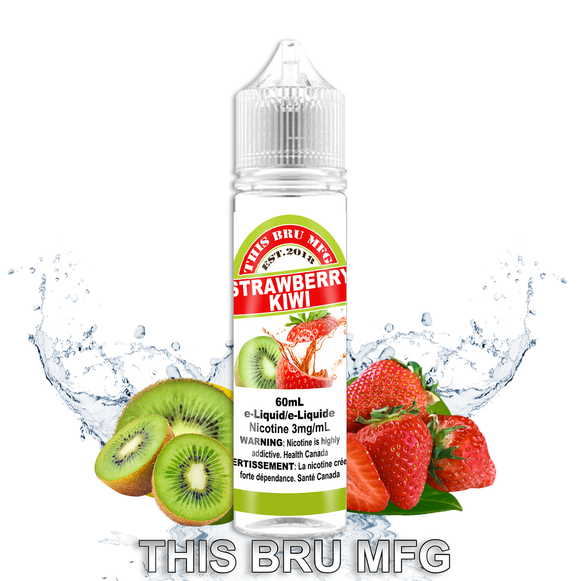 CUSTOM THIS BRU MFG - STRAWBERRY KIWI 60ML