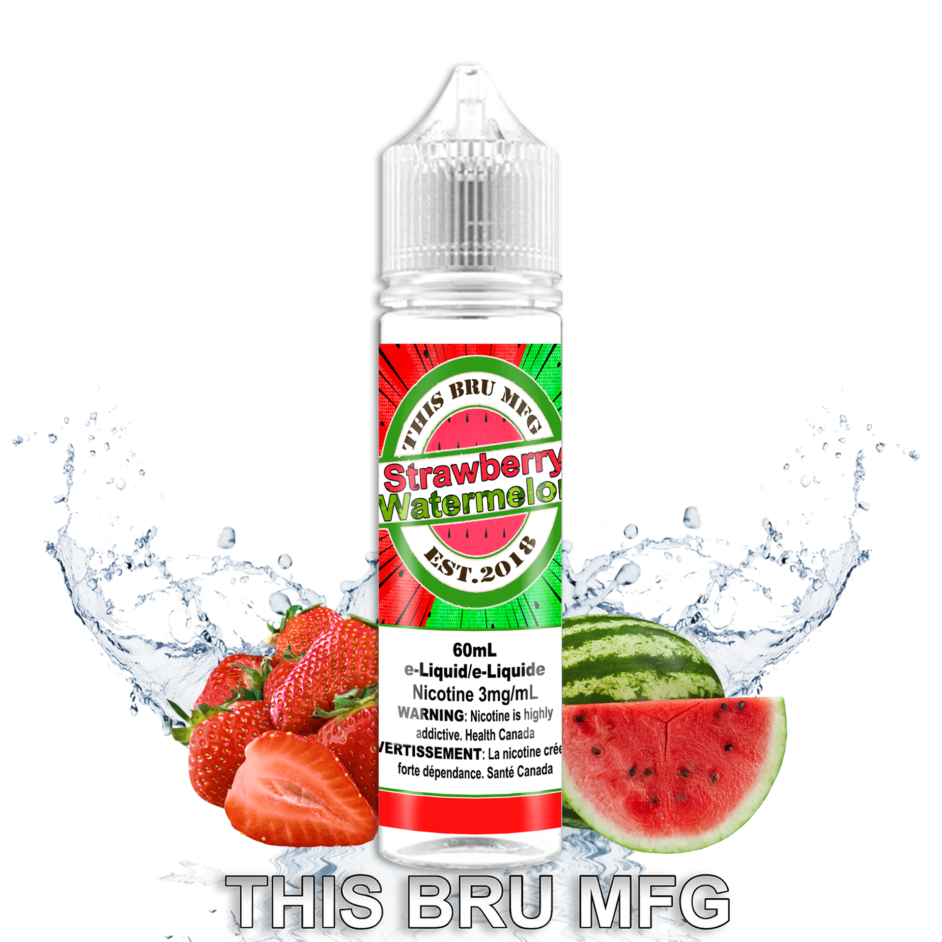 CUSTOM THIS BRU MFG - STRAWBERRY WATERMELON 60ML