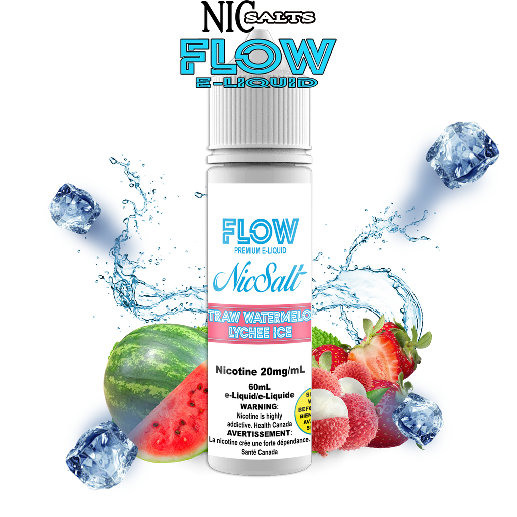 FLOW E-LIQUID - STRAWBERRY WATERMELON LYCHEE ICE SALT 60ML