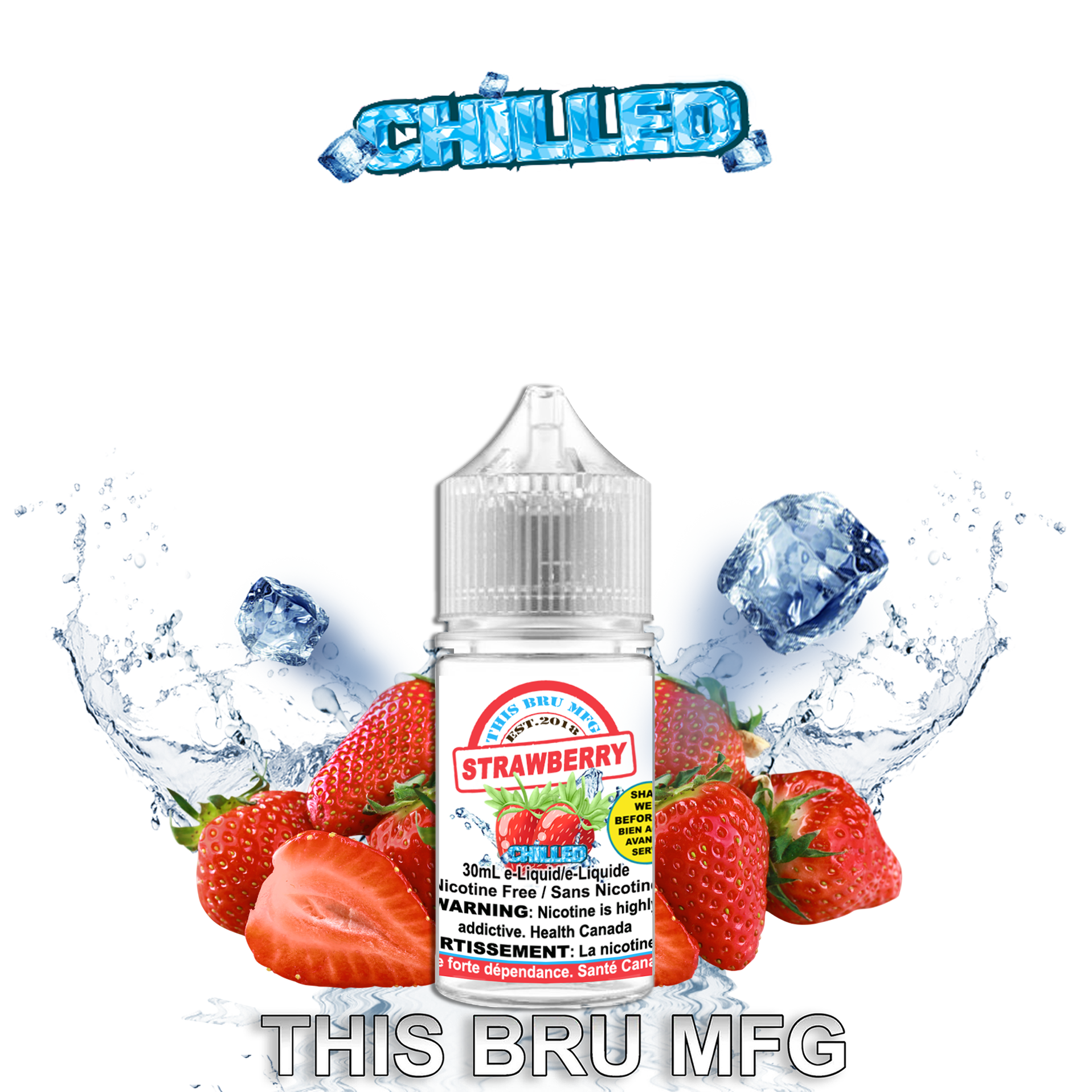 CUSTOM THIS BRU MFG - STRAWBERRY CHILLED 30ML