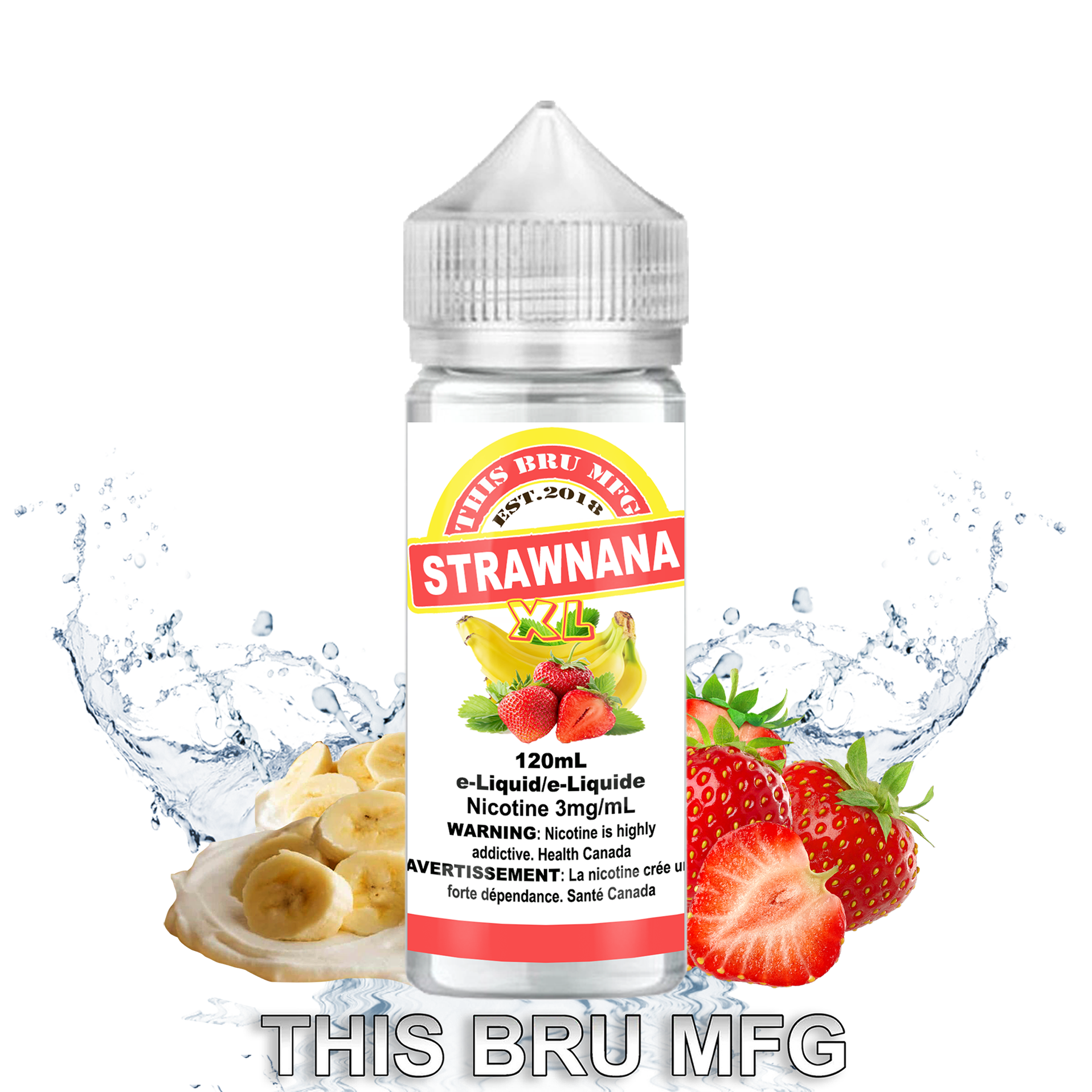 THIS BRU MFG - STRAWNANA 120ML