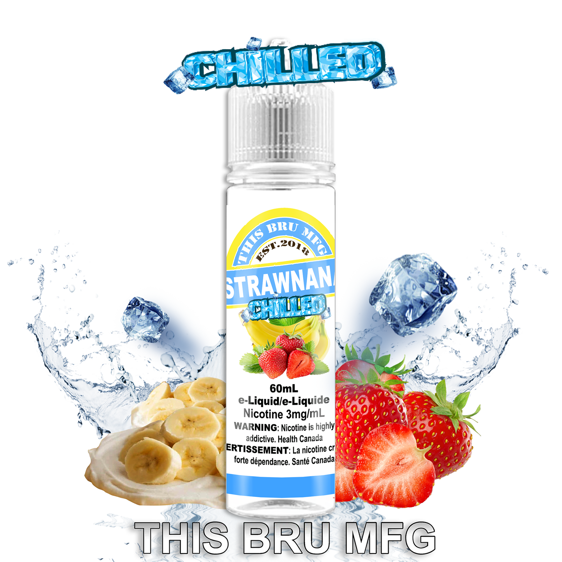 THIS BRU MFG - STRAWNANA CHILLED 60ML