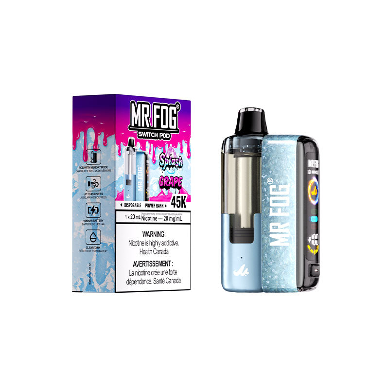 grape mr fog switch MR FOG SWITCH 5500 PUFFS Magic Cotton Grape Ice main image 0