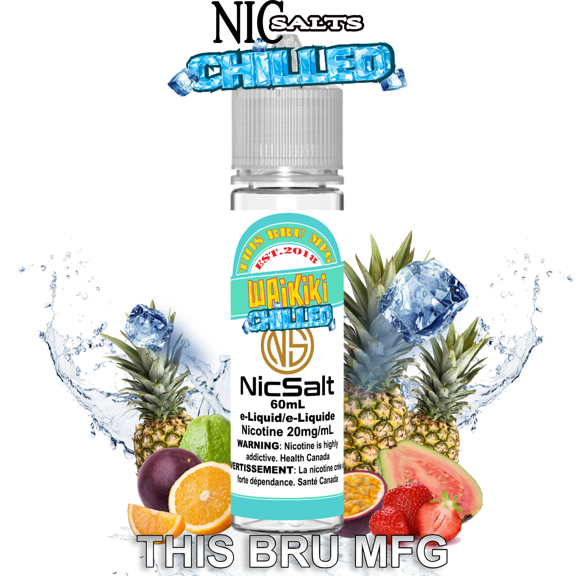 [BC/SK/NL/NS] CUSTOM THIS BRU MFG SALT - WAIKIKI CHILLED