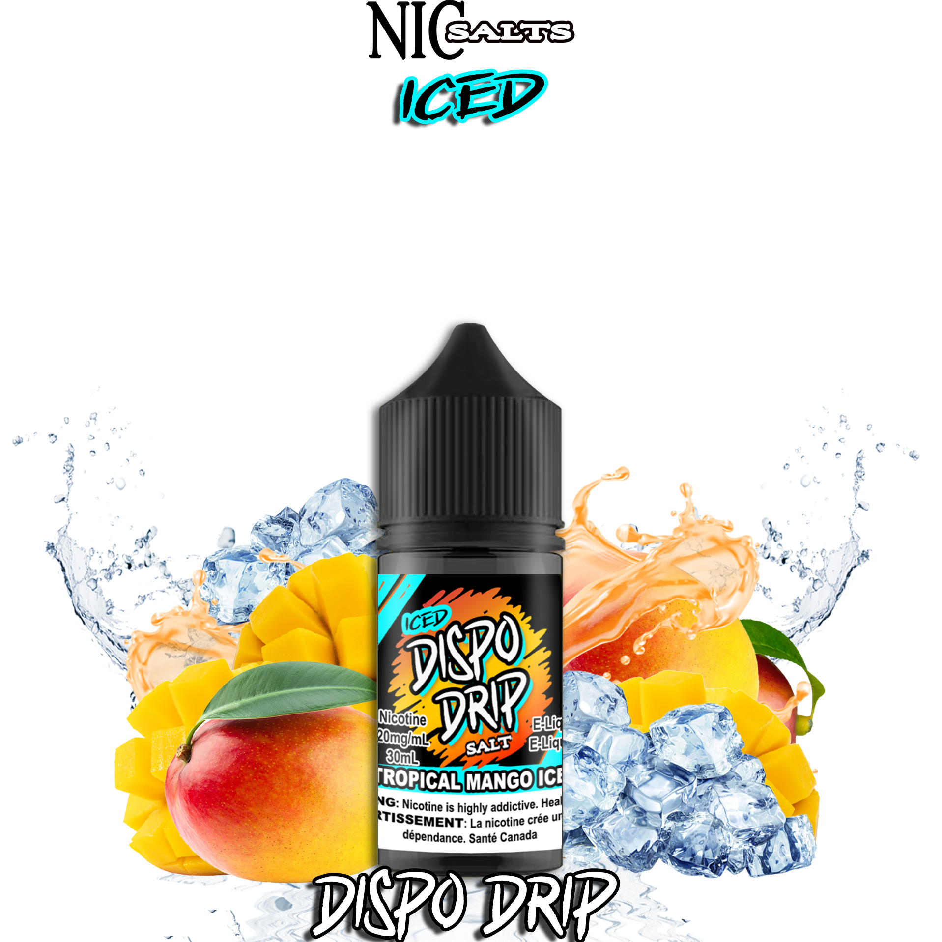 CUSTOM DISPO DRIP SALT - TROPICAL MANGO ICE 30ML