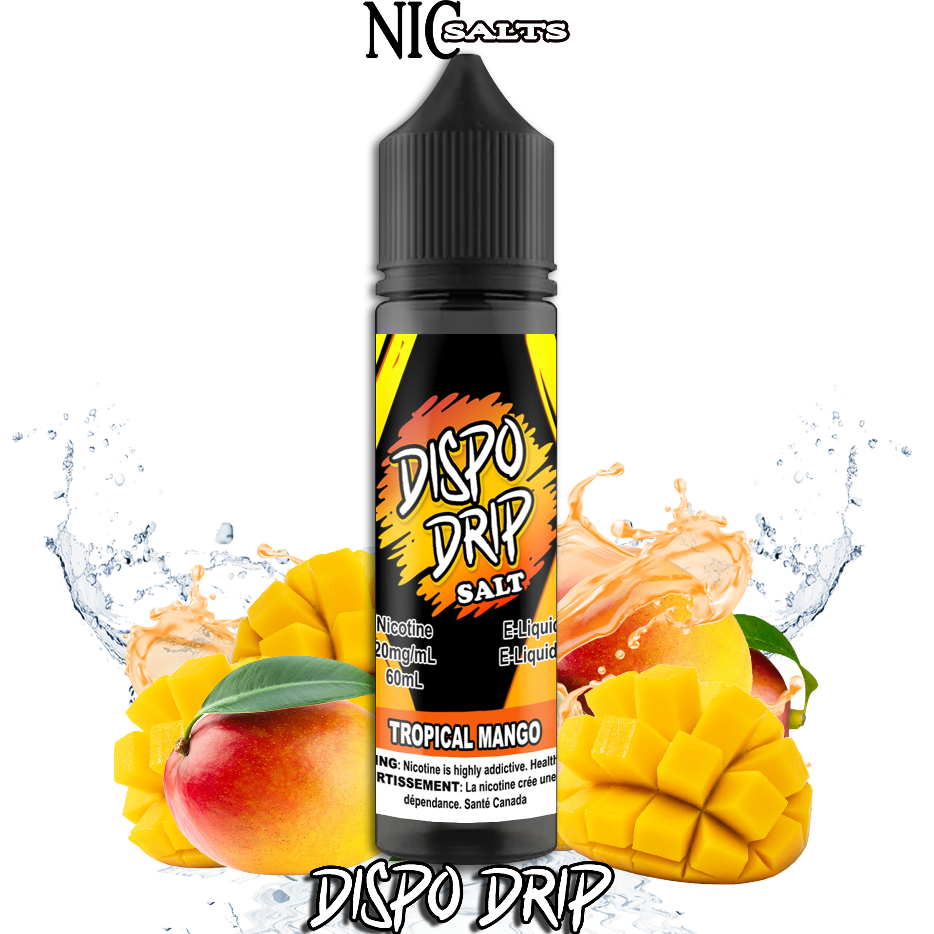 CUSTOM DISPO DRIP SALT - TROPICAL MANGO 60ML