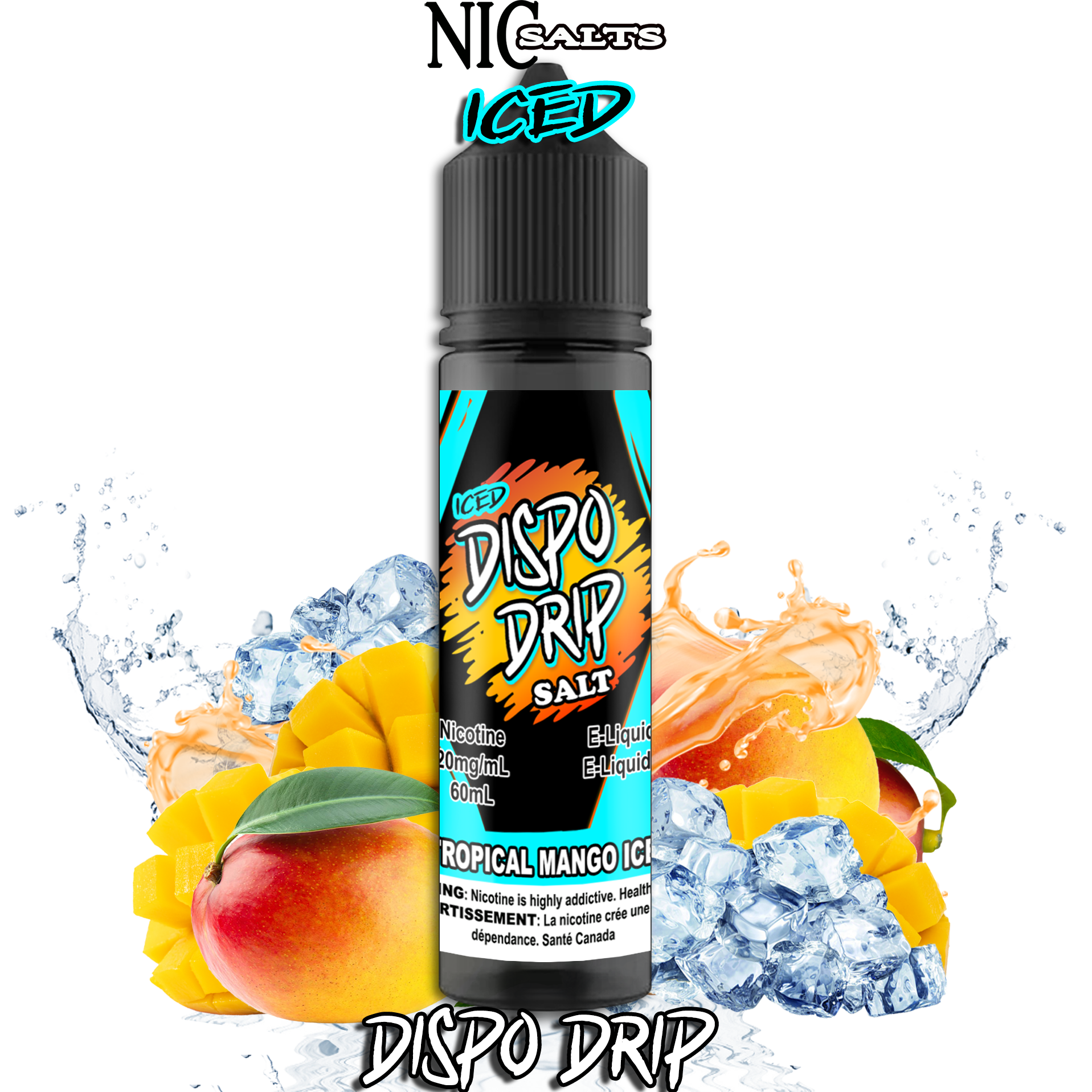 CUSTOM DISPO DRIP SALT - TROPICAL MANGO ICE 60ML