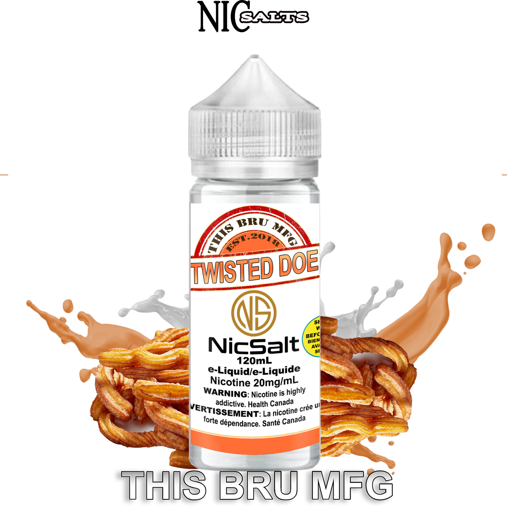 CUSTOM THIS BRU MFG SALT - TWISTED DOE 120ML