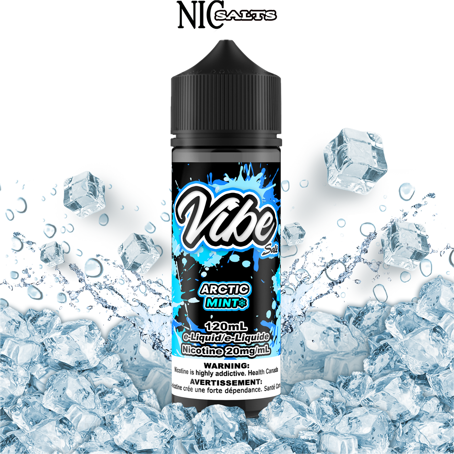 CUSTOM VIBE SALT - ARCTIC MINT 120ML