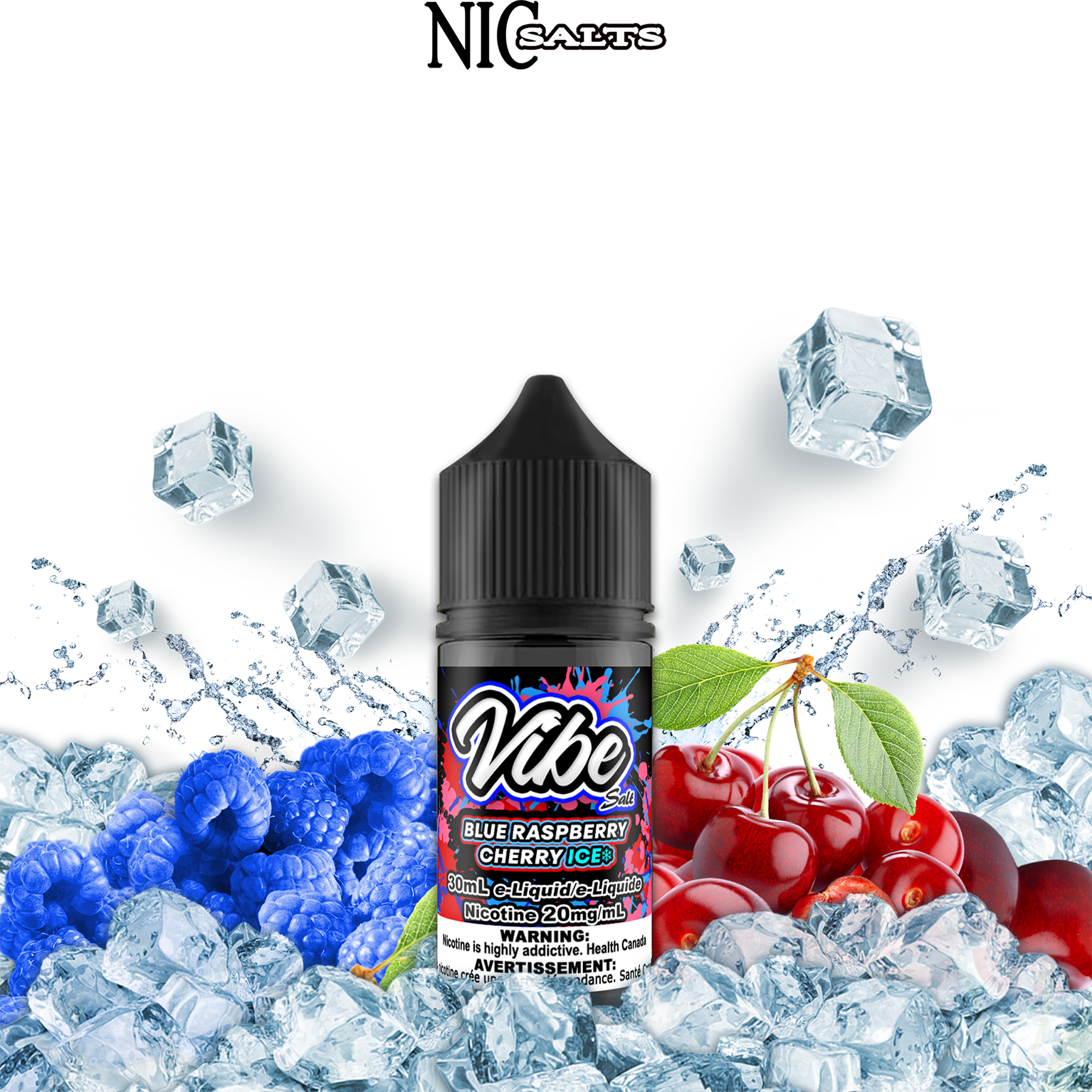 VIBE SALT - BLUE RASPBERRY CHERRY ICE 30ML