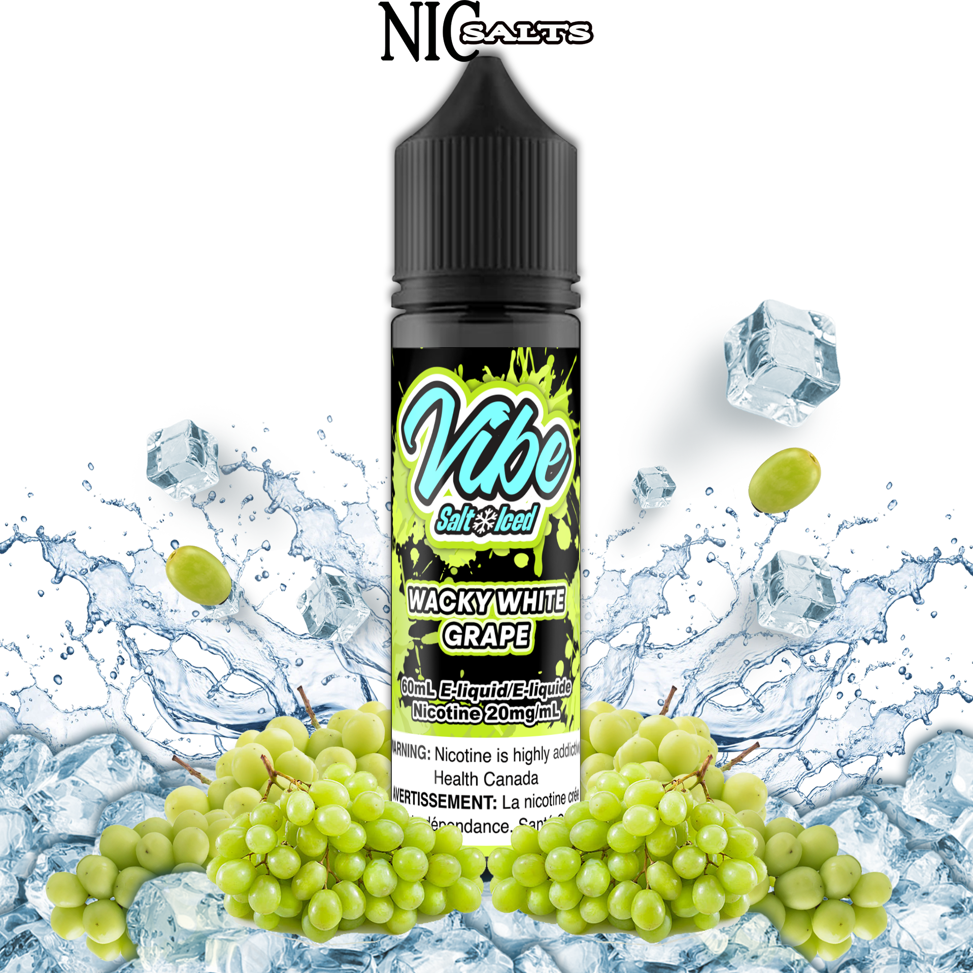 [BC/SK/NL] CUSTOM VIBE SALT - WACKY WHITE GRAPE (ICED)