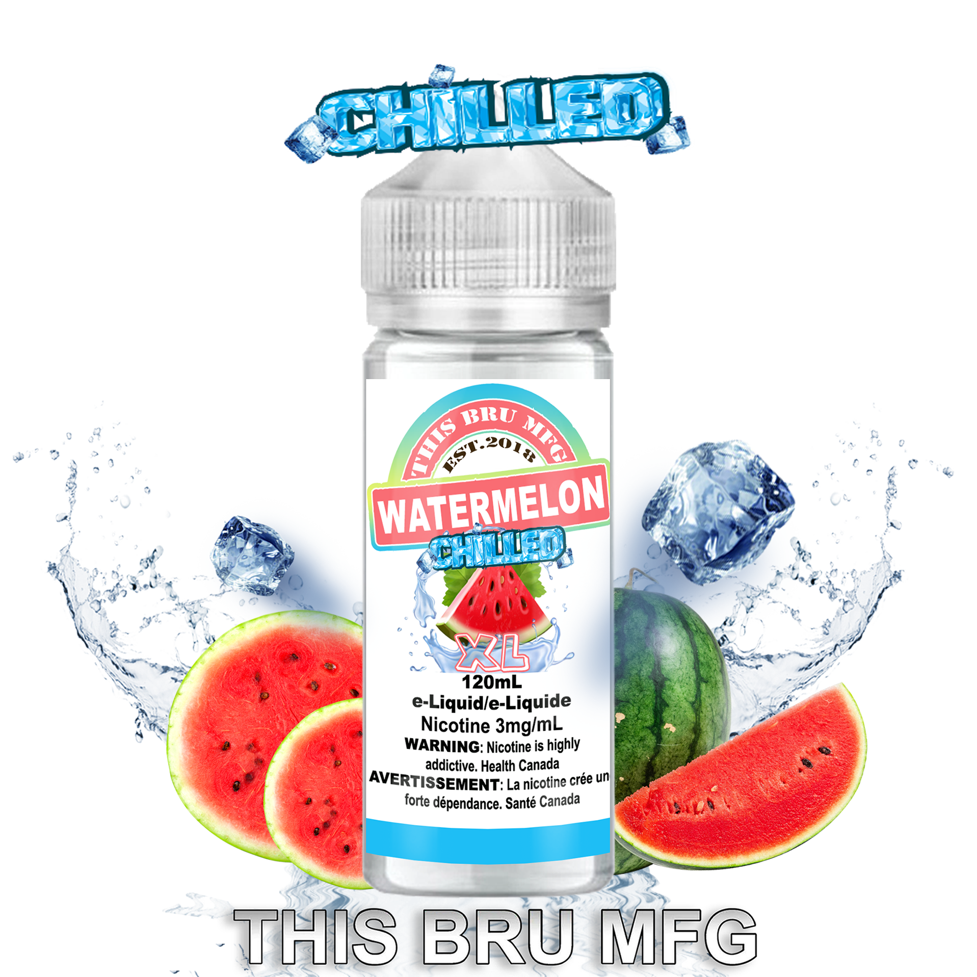 CUSTOM THIS BRU MFG - WATERMELON CHILLED 120ML