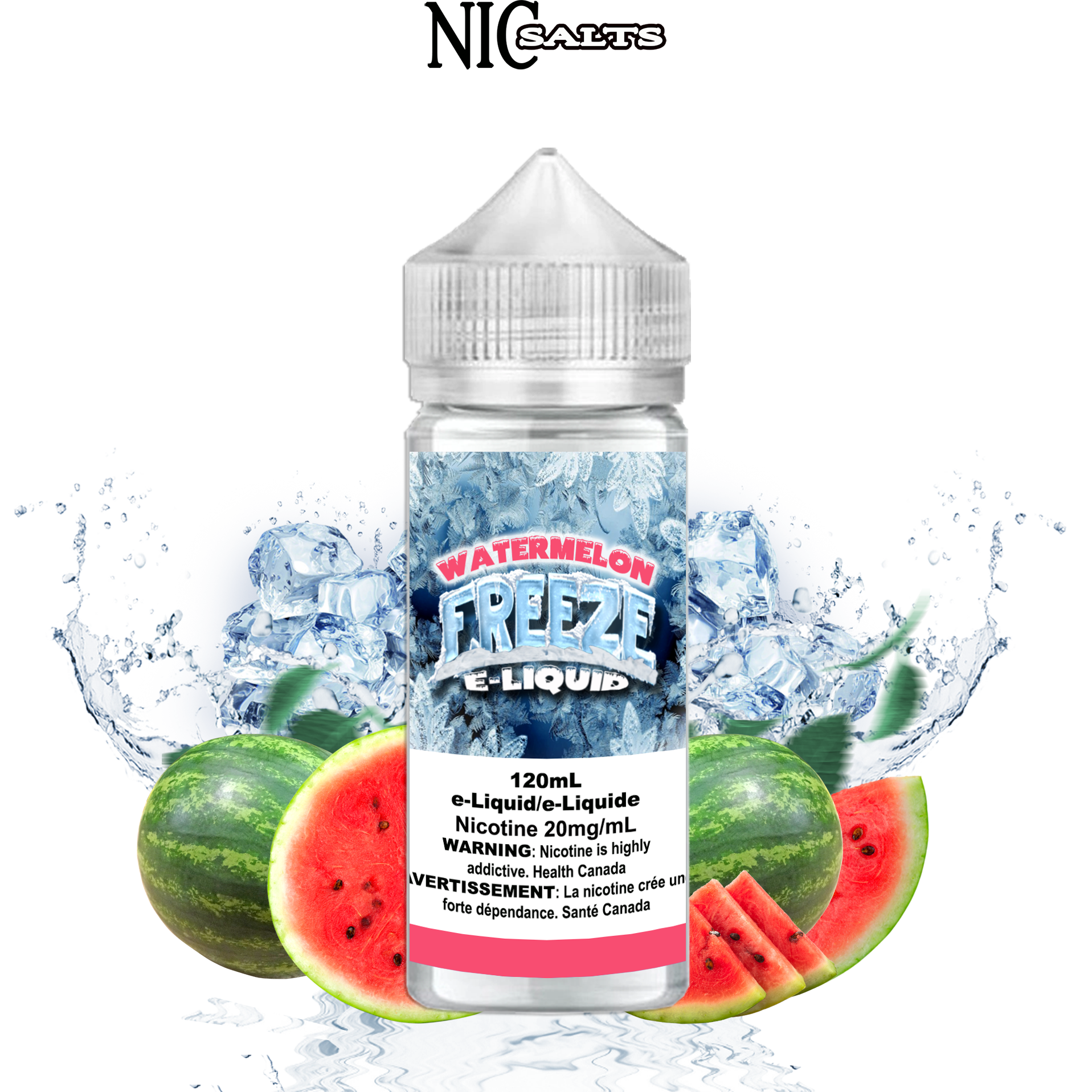 CUSTOM FREEZE SALT - WATERMELON 120ML