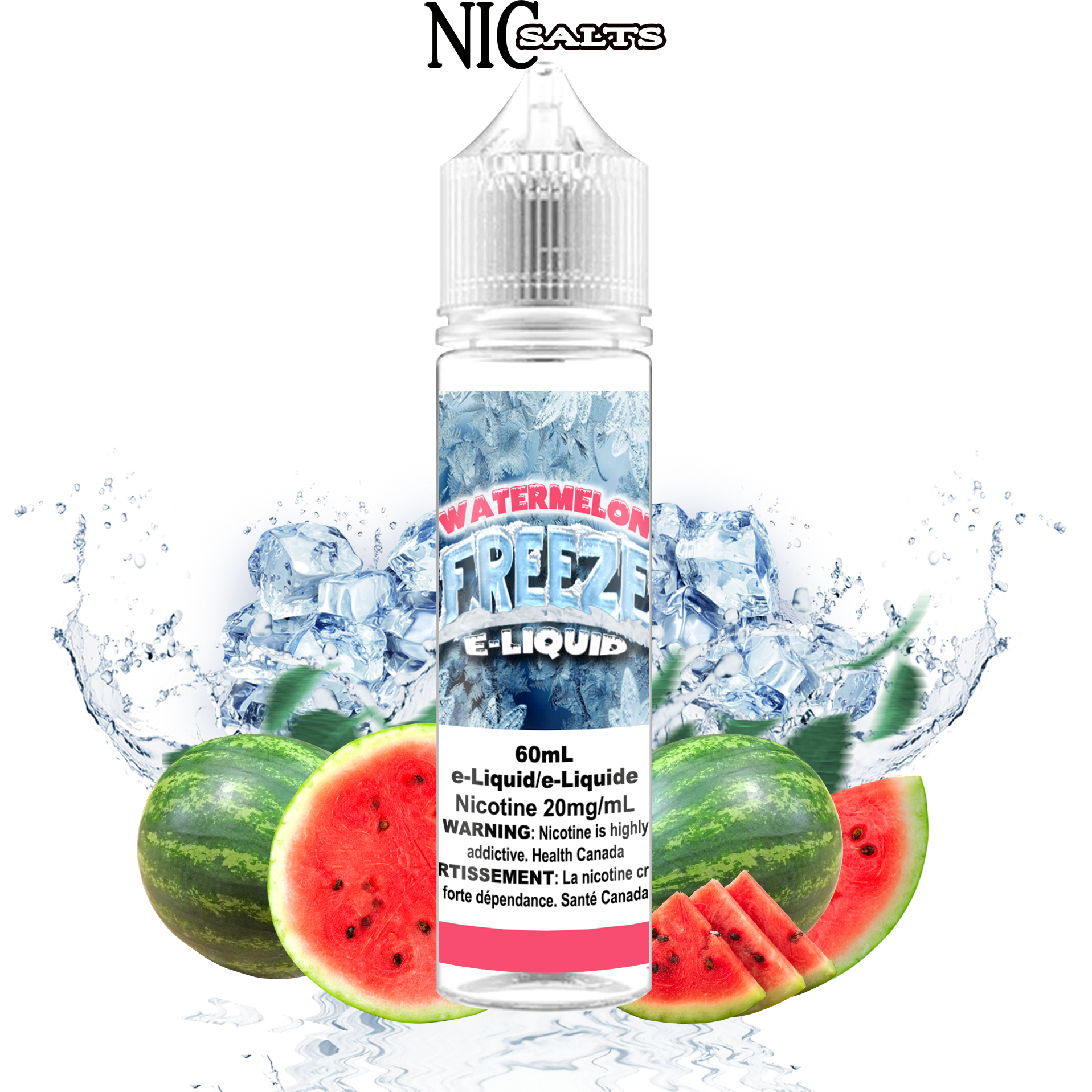 CUSTOM FREEZE SALT - WATERMELON 60ML