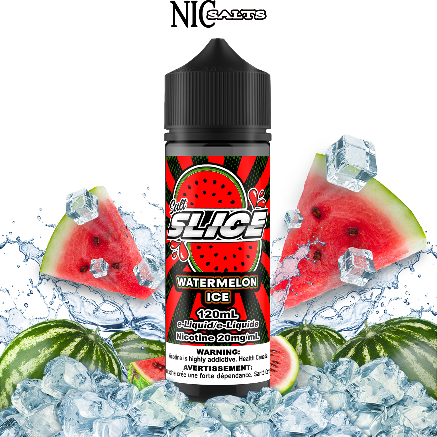 CUSTOM SLICE SALT - WATERMELON ICE 120ML