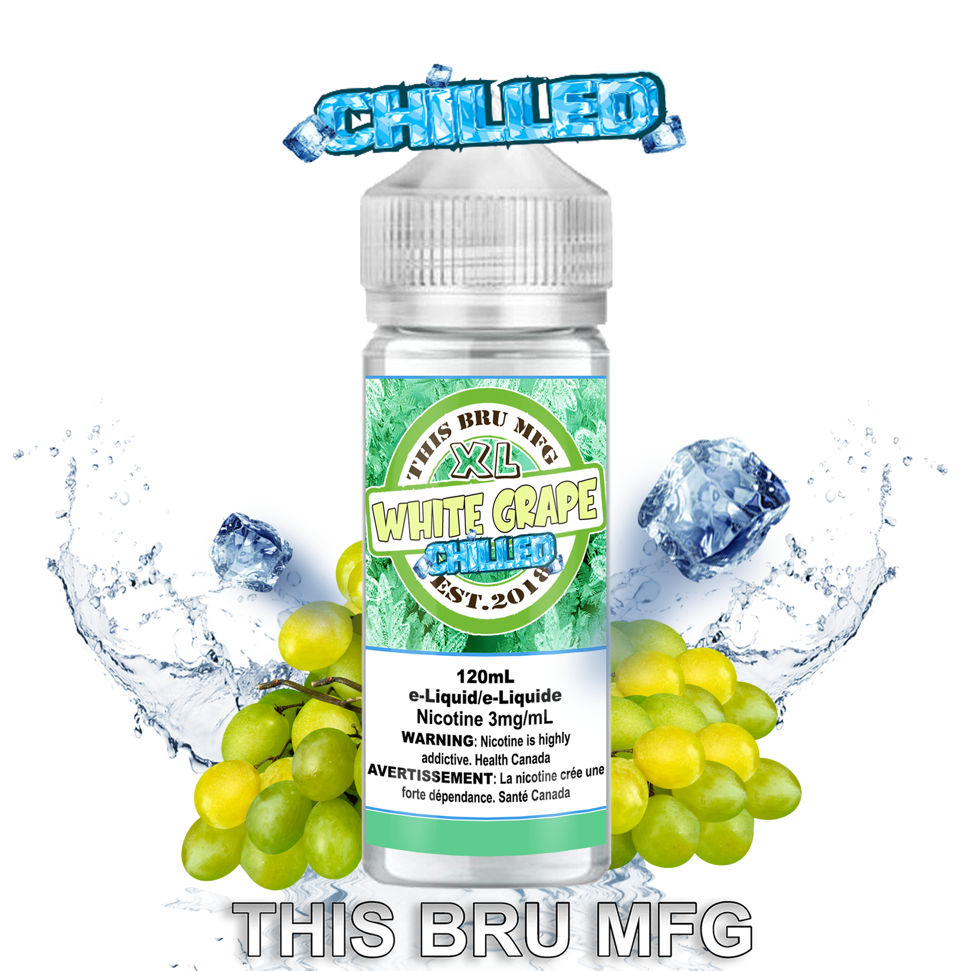 THIS BRU MFG - WHITE GRAPE CHILLED 120ML