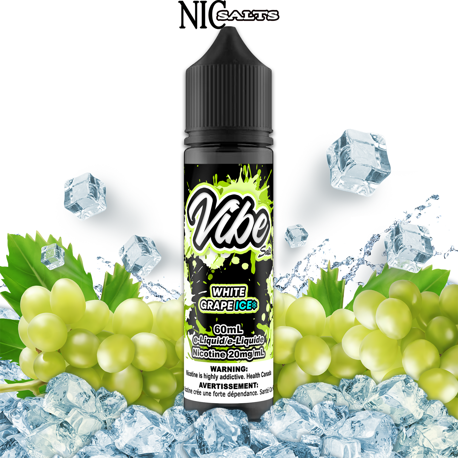 VIBE SALT - WHITE GRAPE ICE 60ML