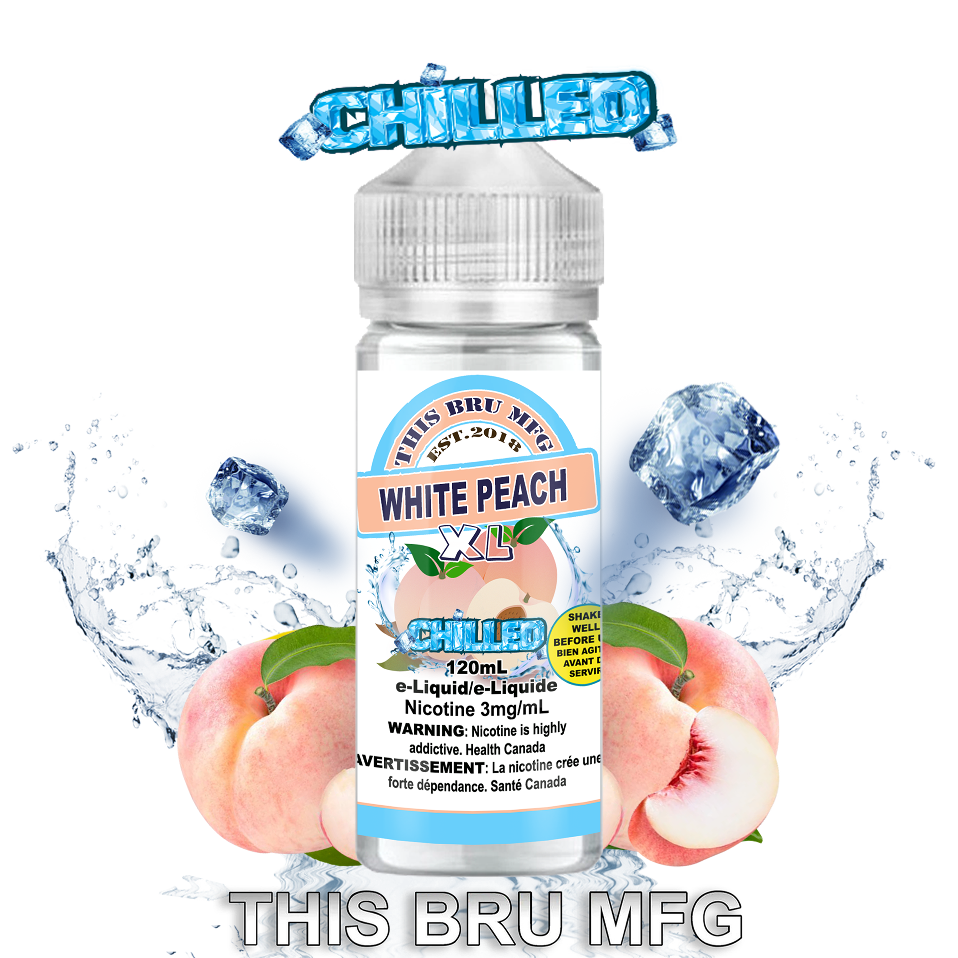 THIS BRU MFG - WHITE PEACH CHILLED 120ML