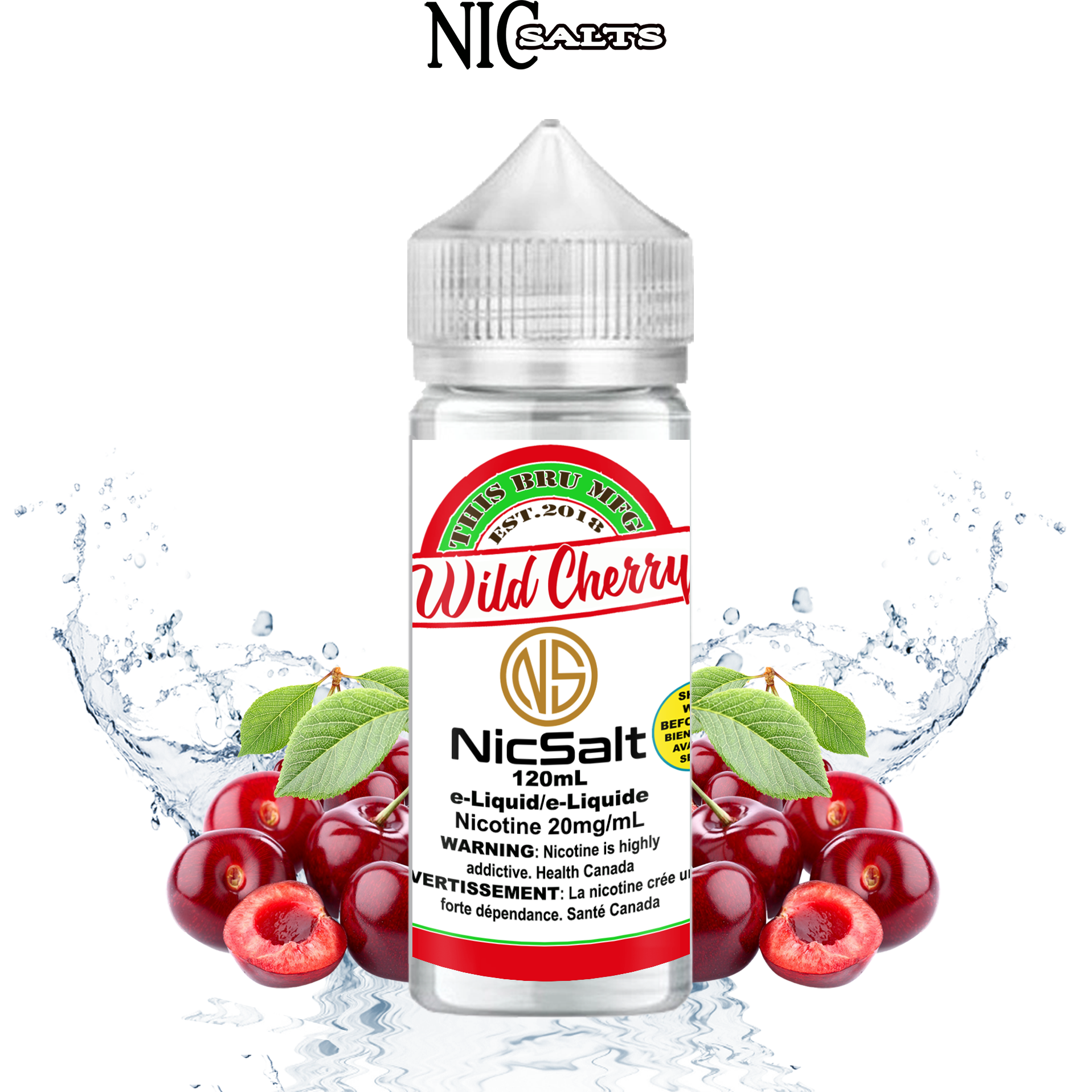 CUSTOM THIS BRU MFG SALT - WILD CHERRY 120ML