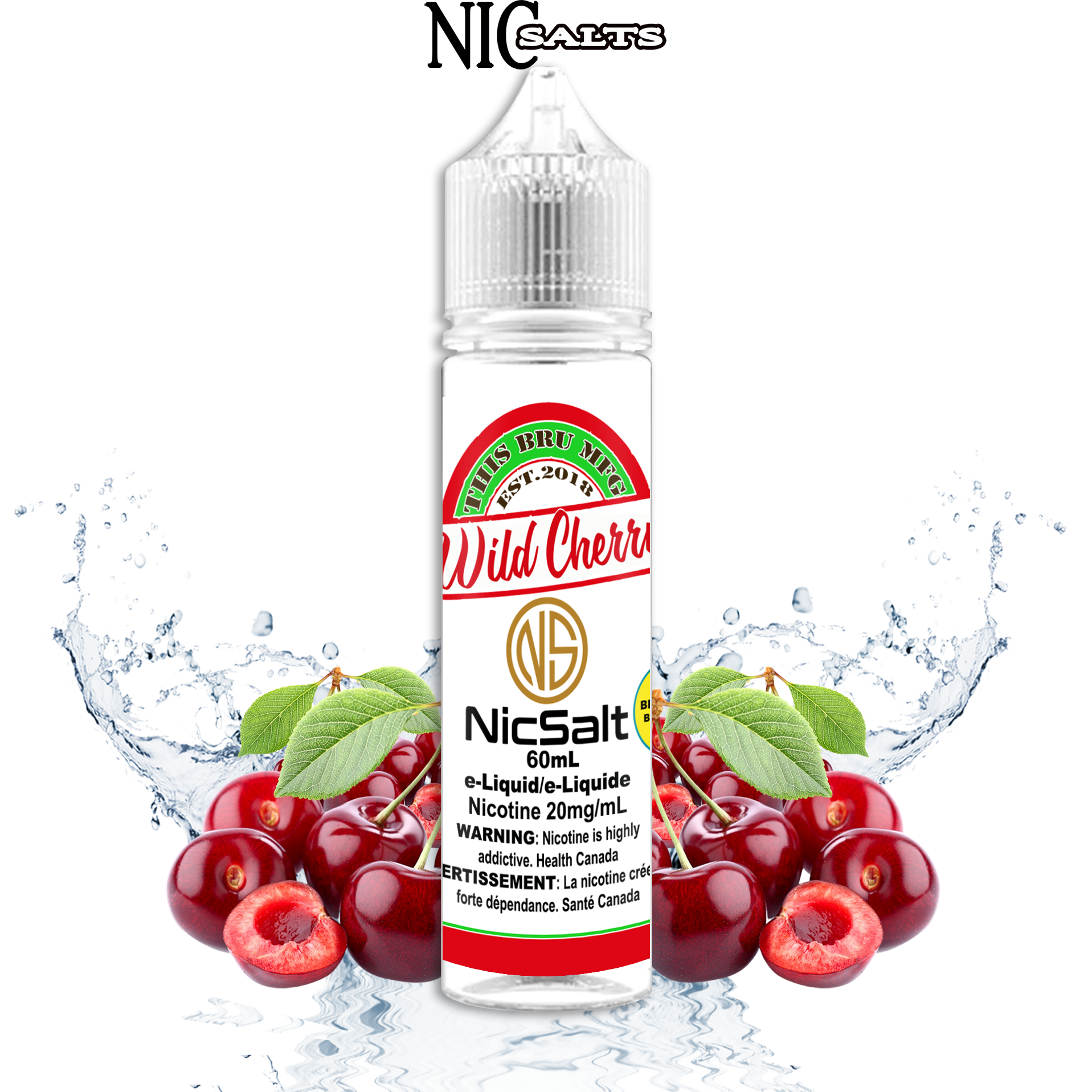 CUSTOM THIS BRU MFG SALT - WILD CHERRY 60ML