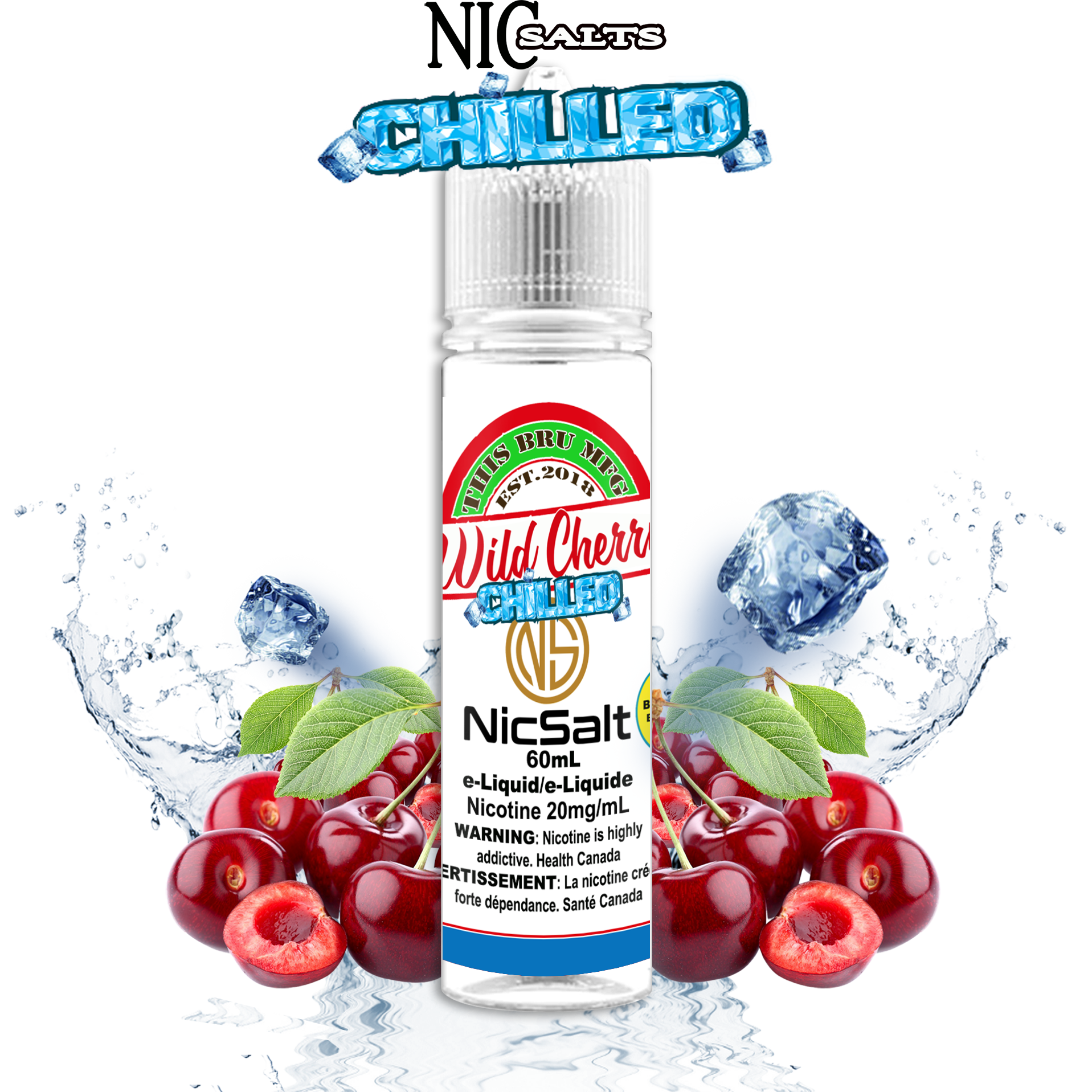 CUSTOM THIS BRU MFG SALT - WILD CHERRY CHILLED 60ML