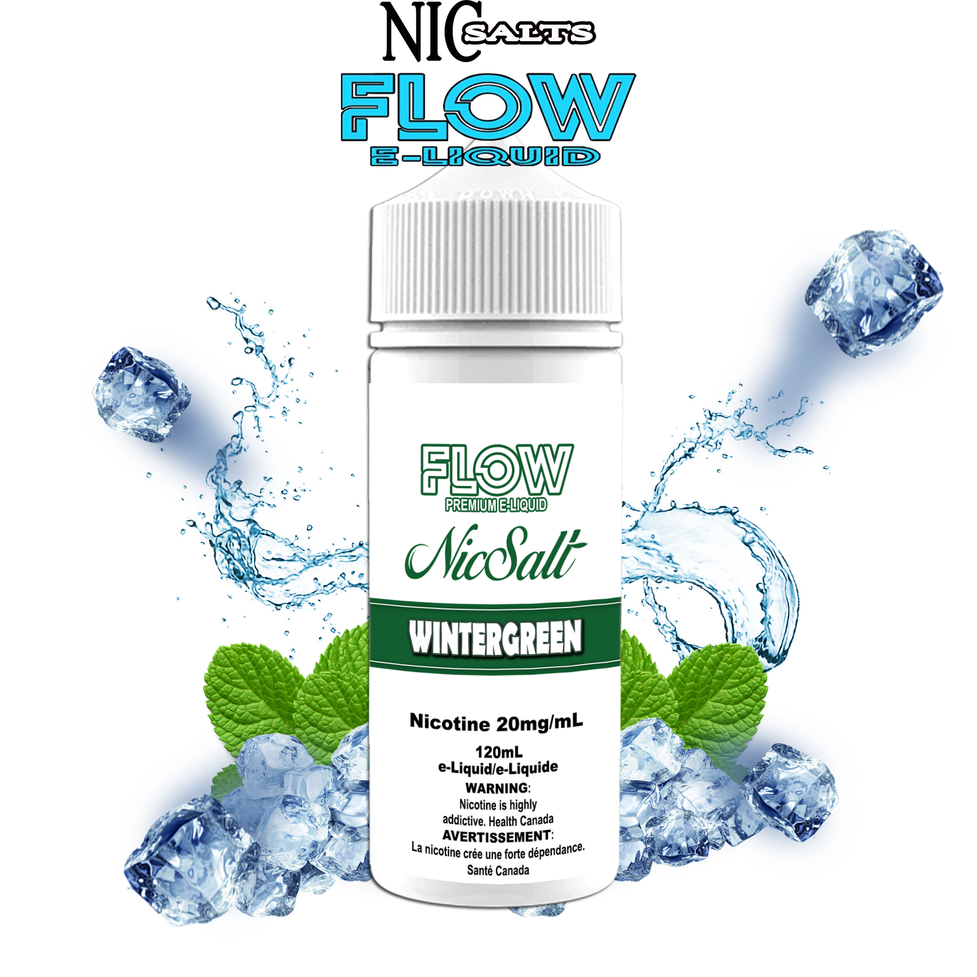 CUSTOM FLOW SALT - WINTERGREEN 120ML