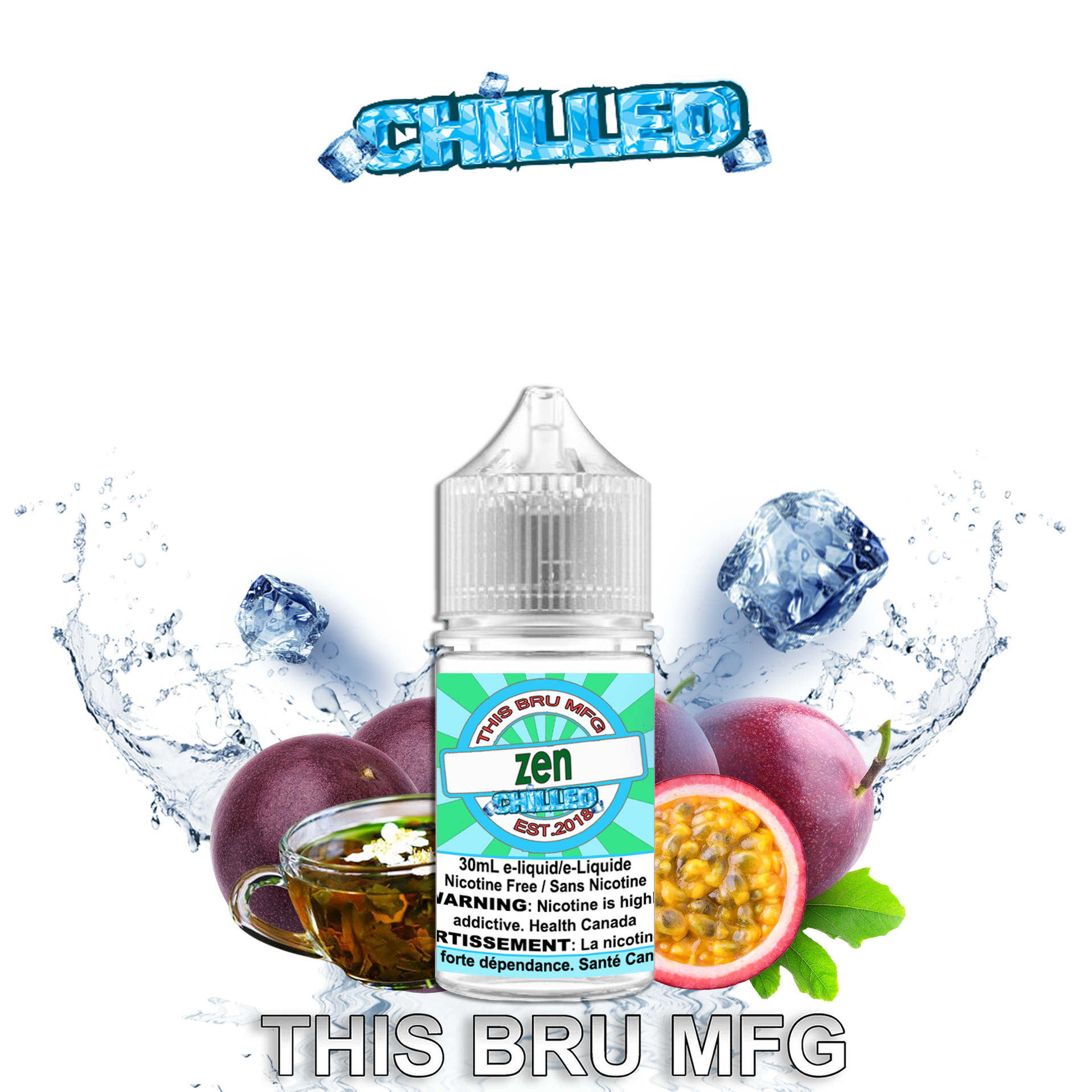 [BC/SK/NL/NS] CUSTOM THIS BRU MFG - ZEN CHILLED 30ML