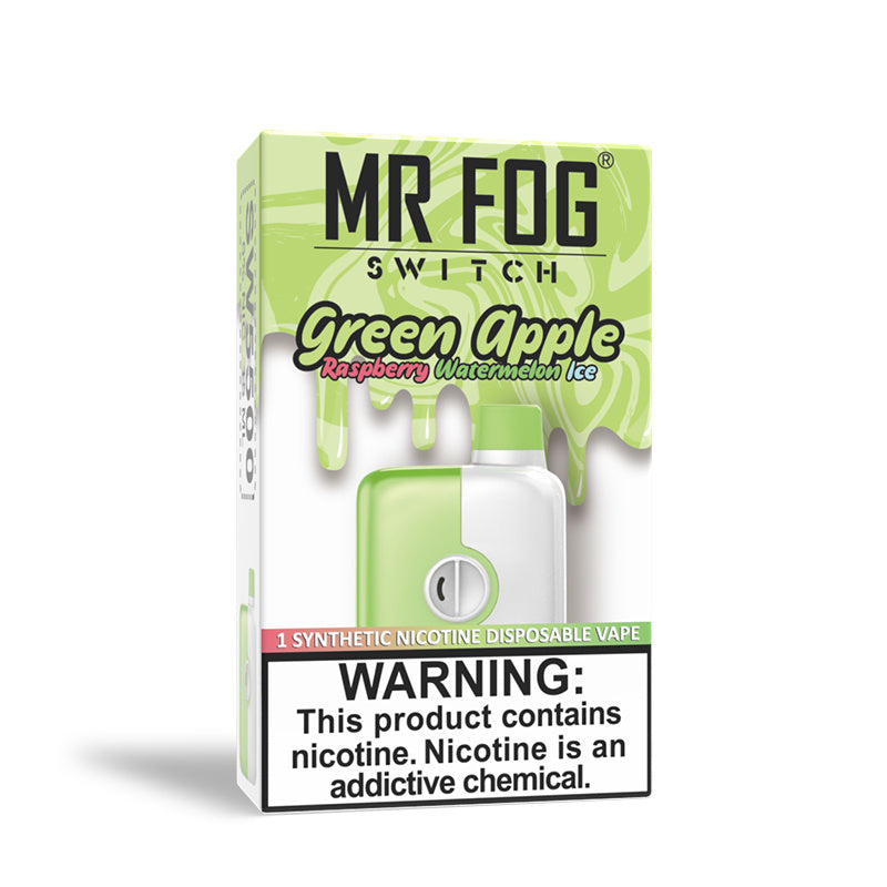 MR.FOG 5500 RASP GREEN APPLE WATER ICE 20MG